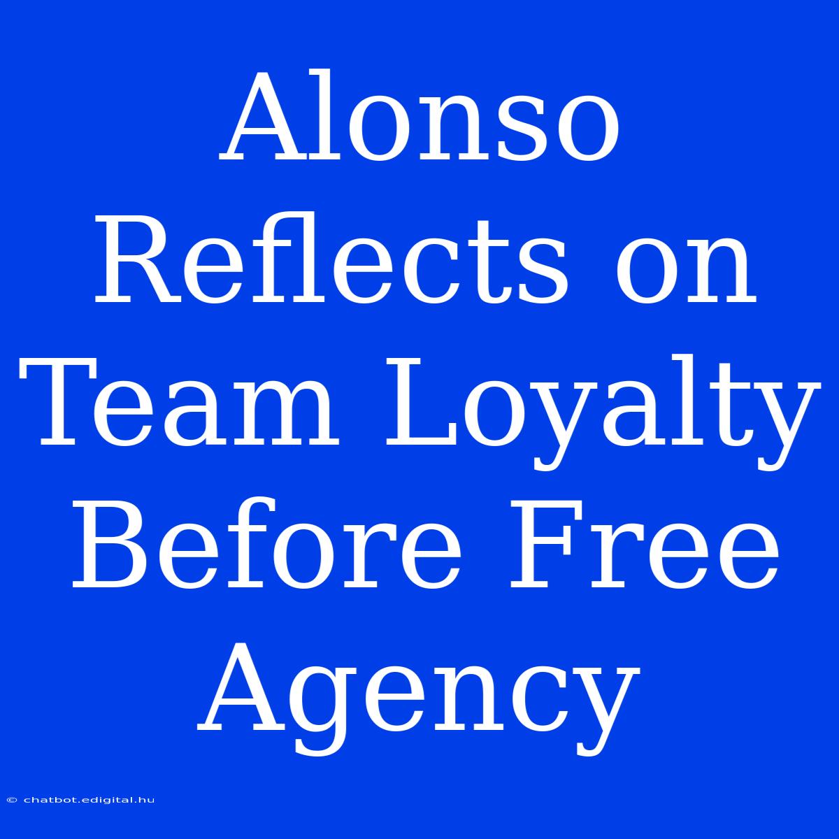 Alonso Reflects On Team Loyalty Before Free Agency