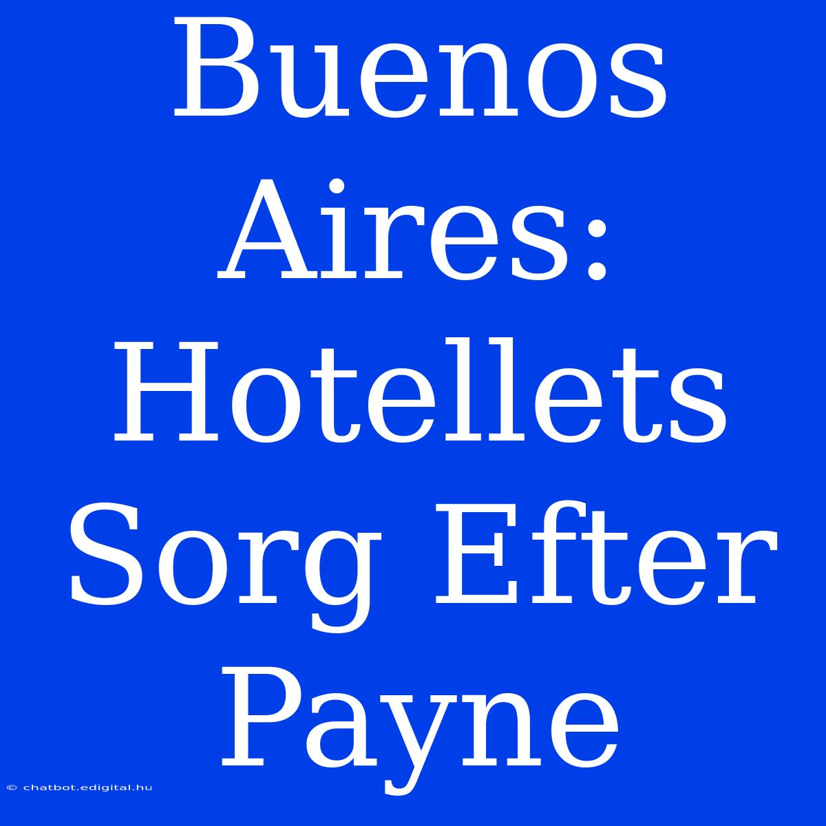 Buenos Aires: Hotellets Sorg Efter Payne