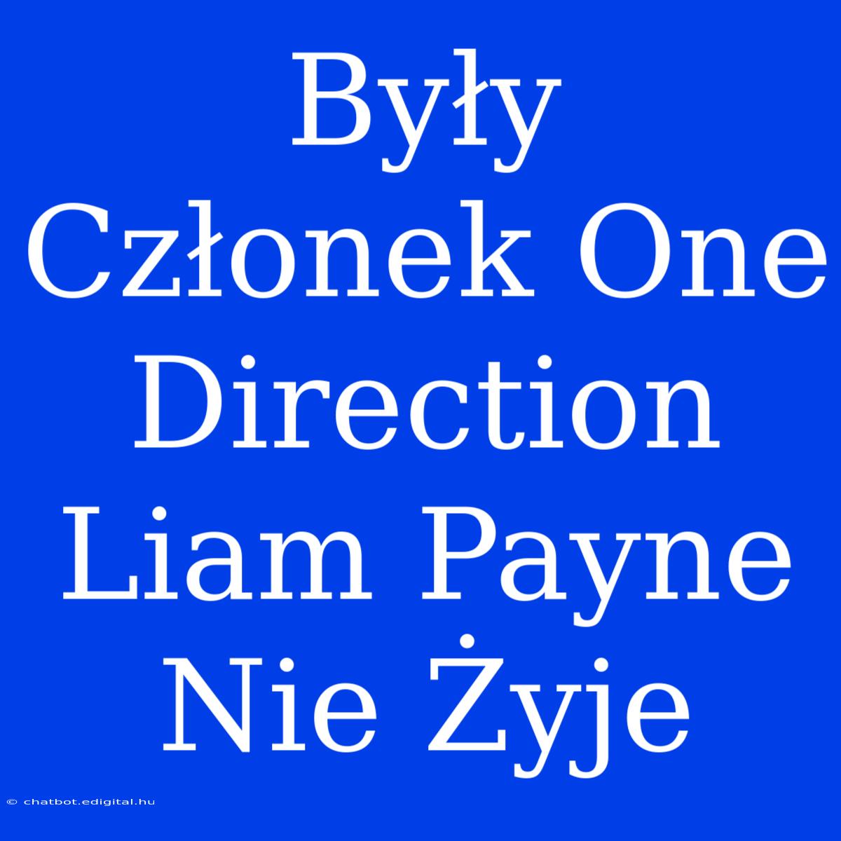 Były Członek One Direction Liam Payne Nie Żyje