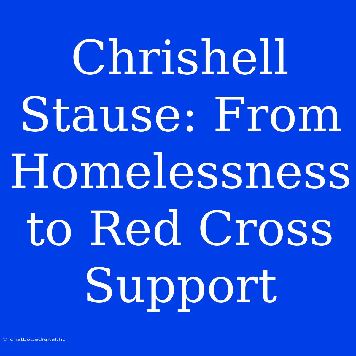 Chrishell Stause: From Homelessness To Red Cross Support