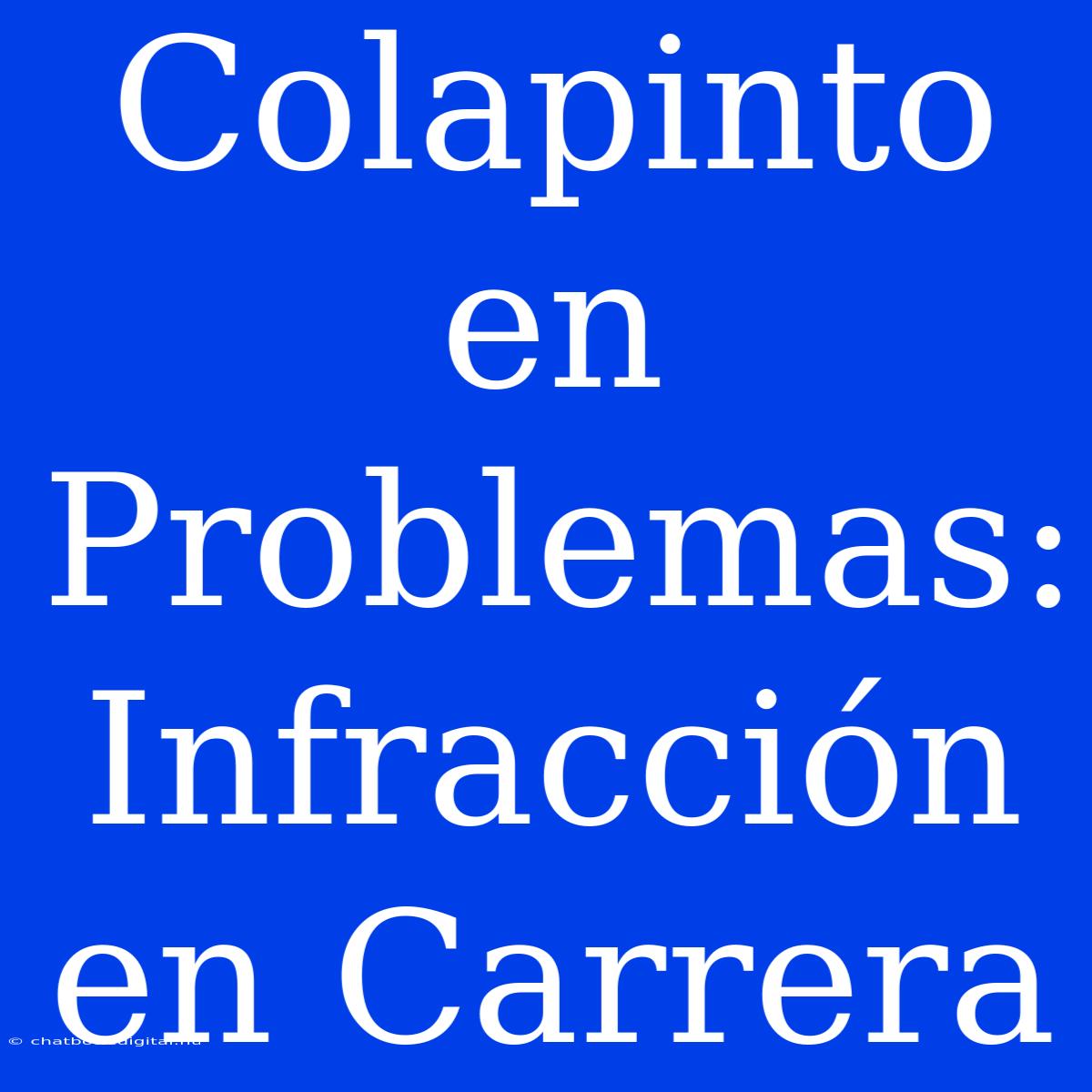 Colapinto En Problemas: Infracción En Carrera