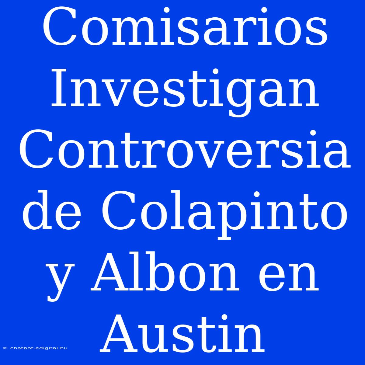 Comisarios Investigan Controversia De Colapinto Y Albon En Austin 