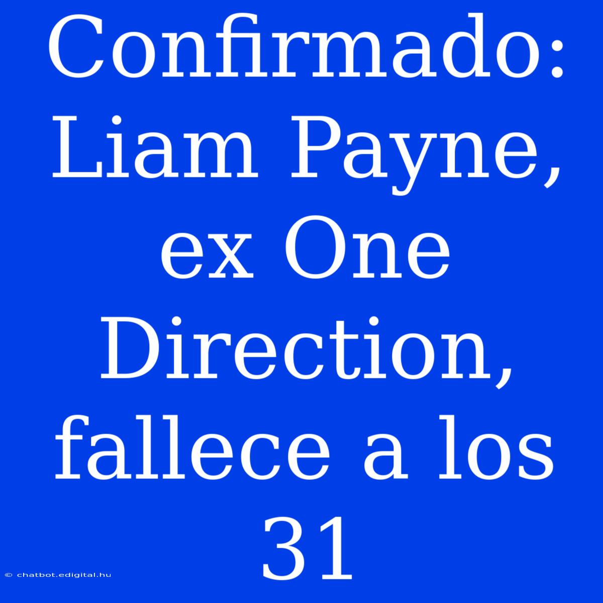 Confirmado: Liam Payne, Ex One Direction, Fallece A Los 31