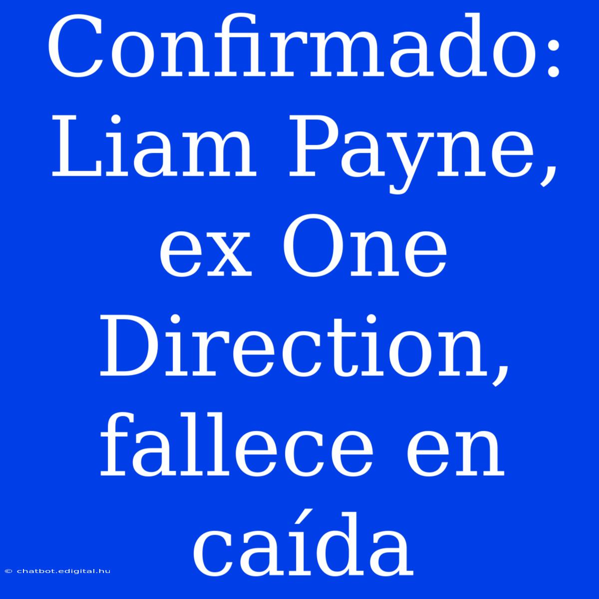 Confirmado: Liam Payne, Ex One Direction, Fallece En Caída