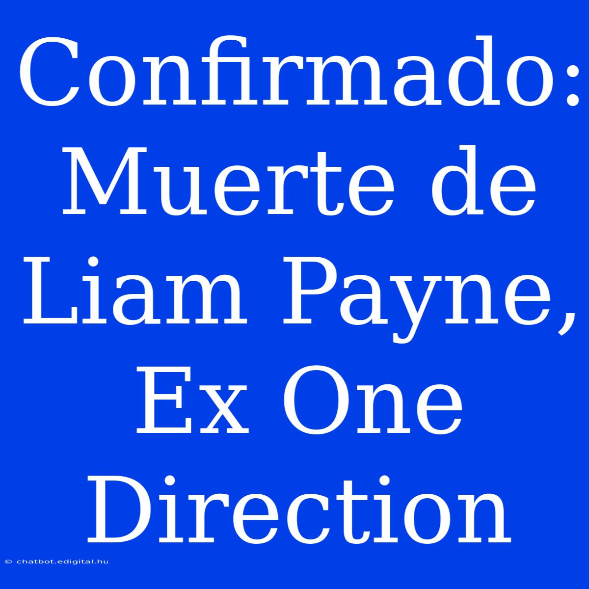 Confirmado: Muerte De Liam Payne, Ex One Direction