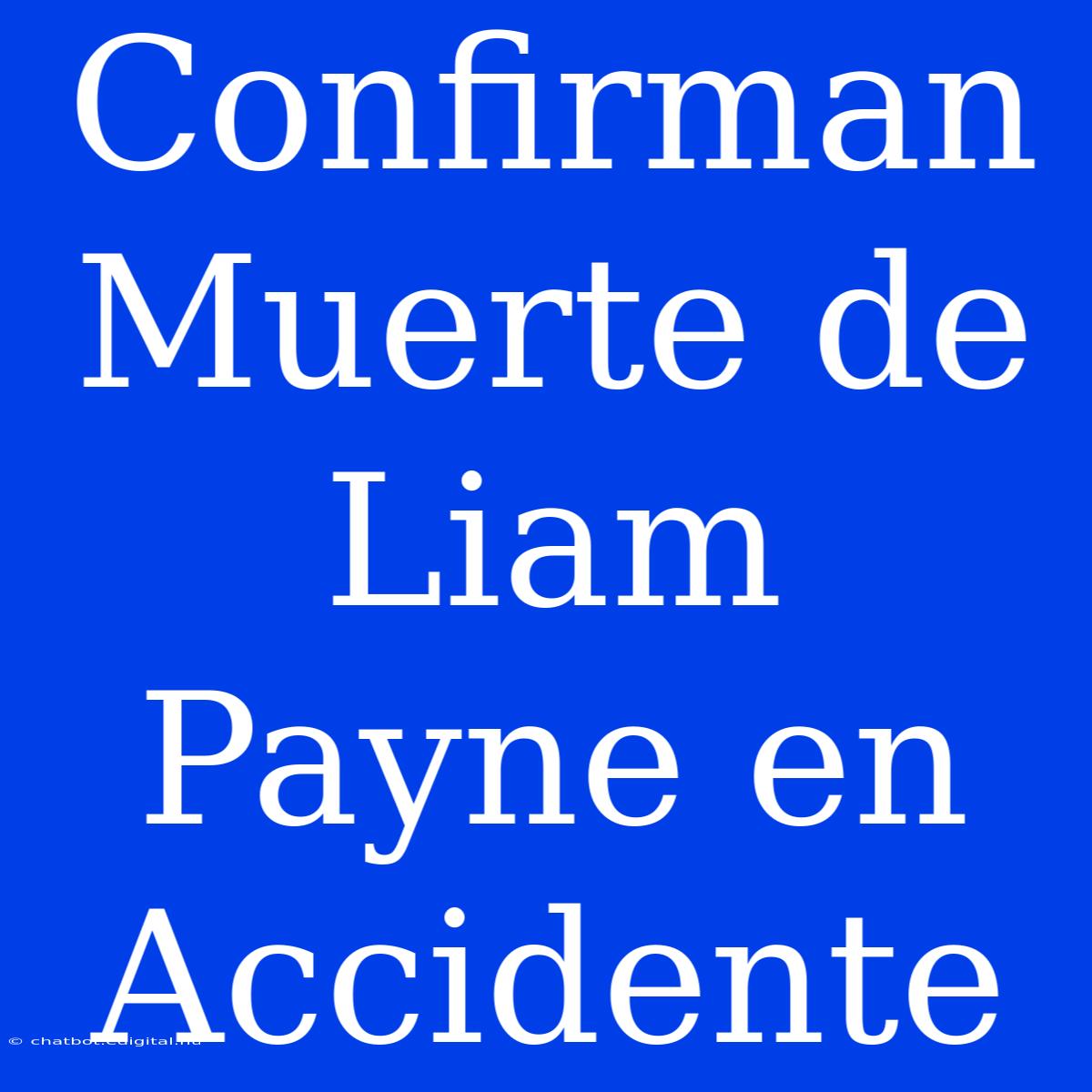 Confirman Muerte De Liam Payne En Accidente