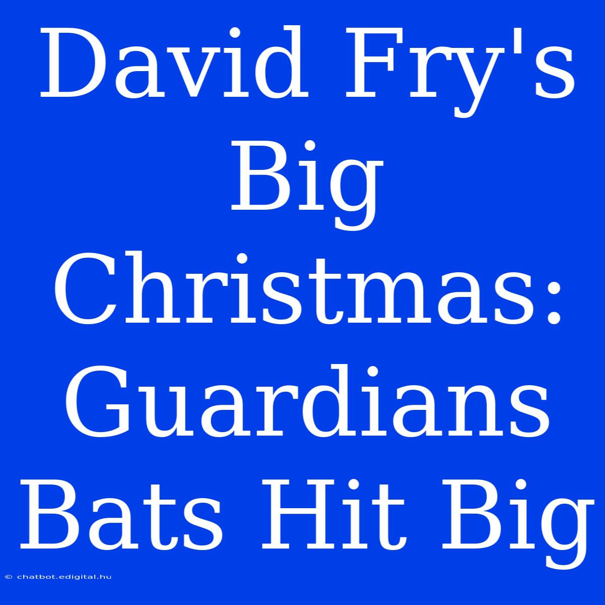 David Fry's Big Christmas: Guardians Bats Hit Big