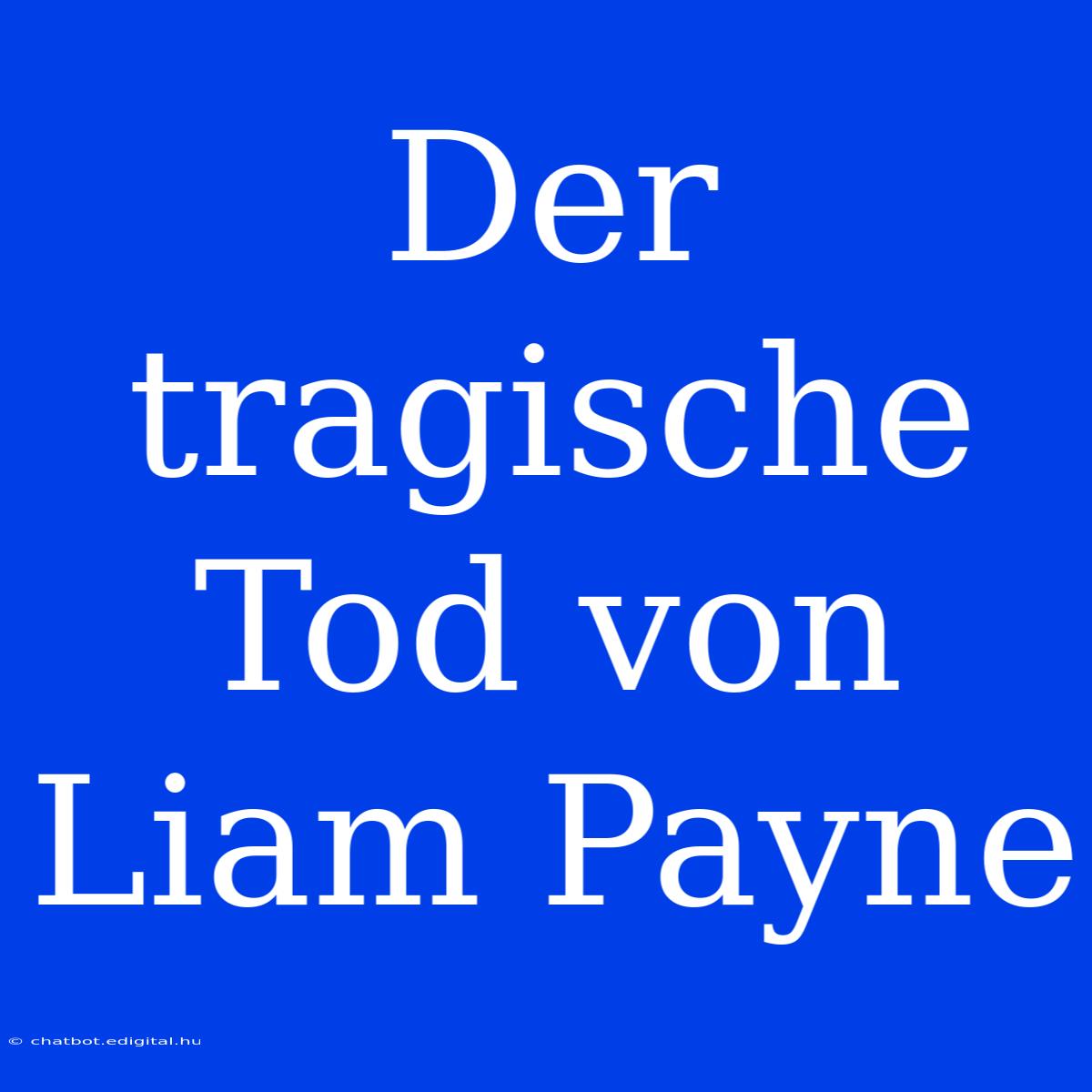 Der Tragische Tod Von Liam Payne