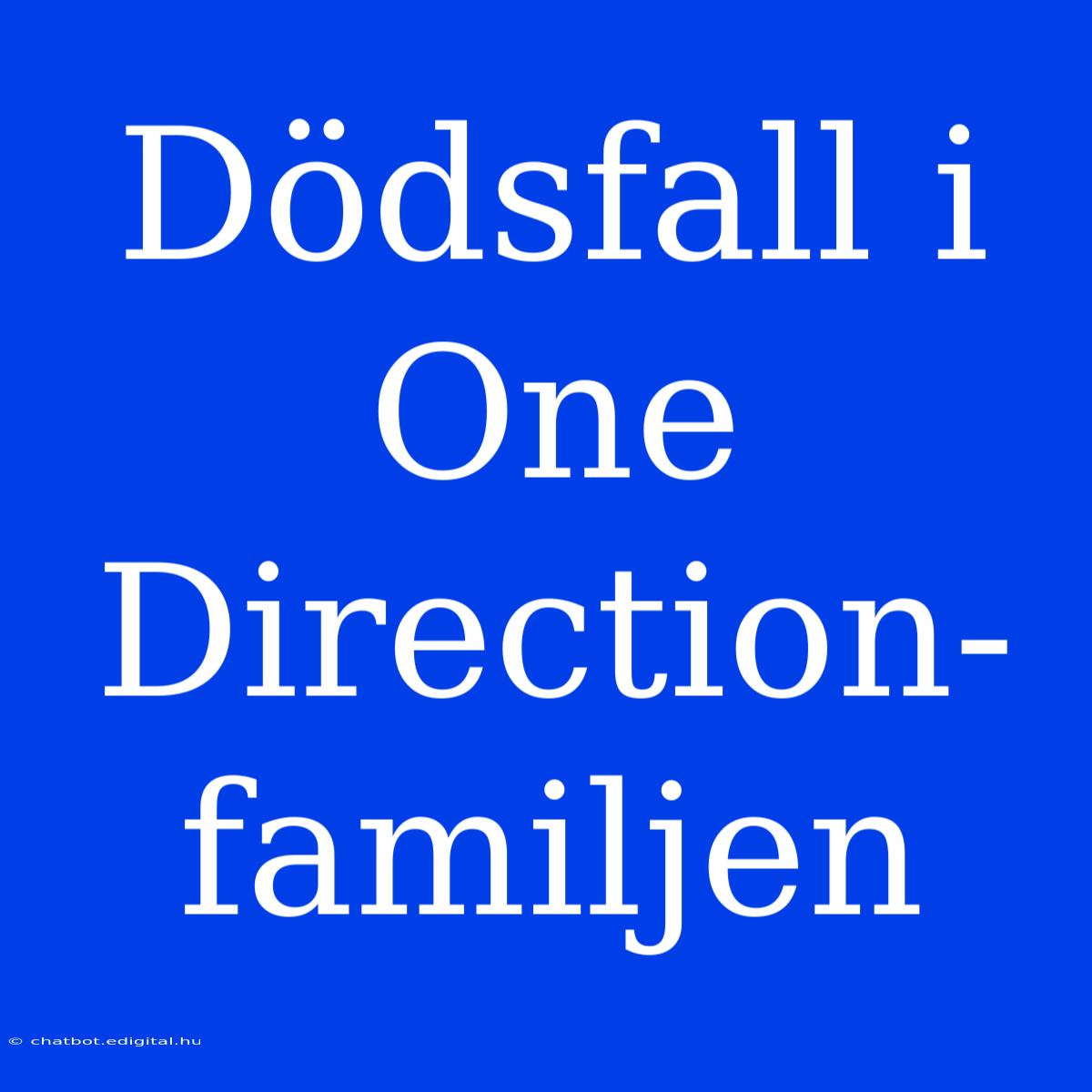 Dödsfall I One Direction-familjen