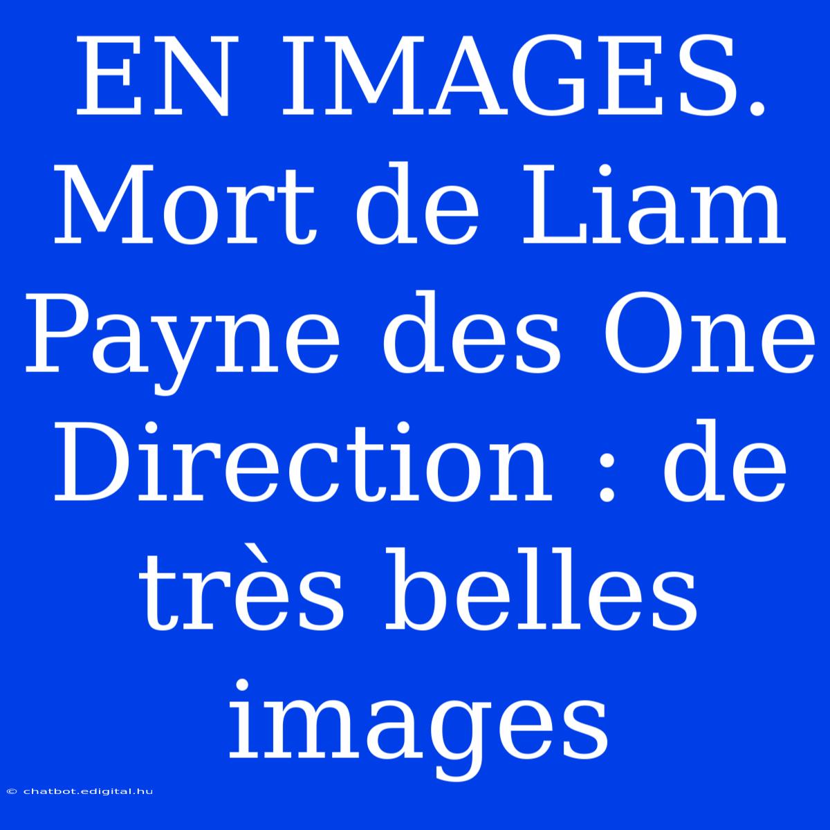 EN IMAGES. Mort De Liam Payne Des One Direction : De Très Belles Images