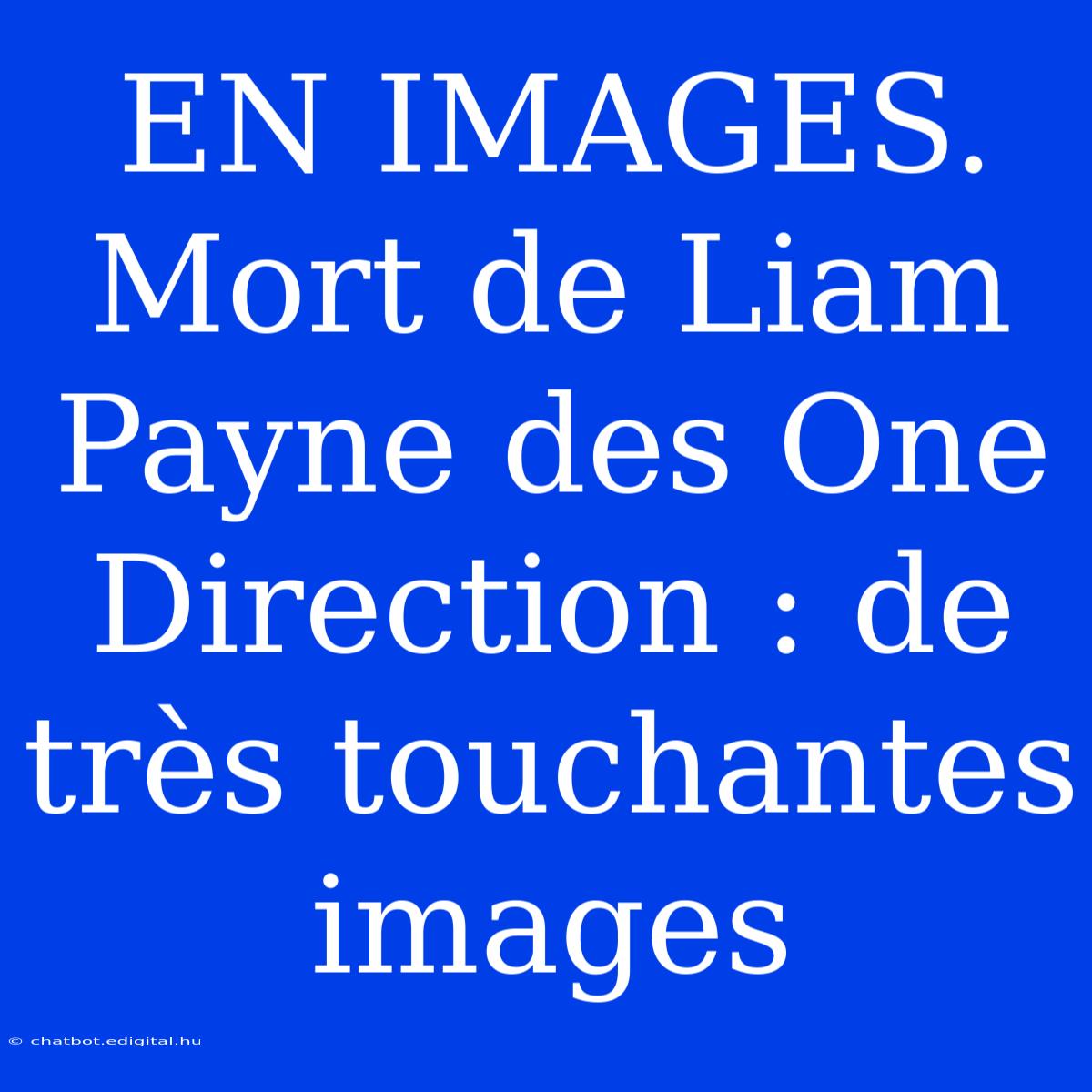 EN IMAGES. Mort De Liam Payne Des One Direction : De Très Touchantes Images 