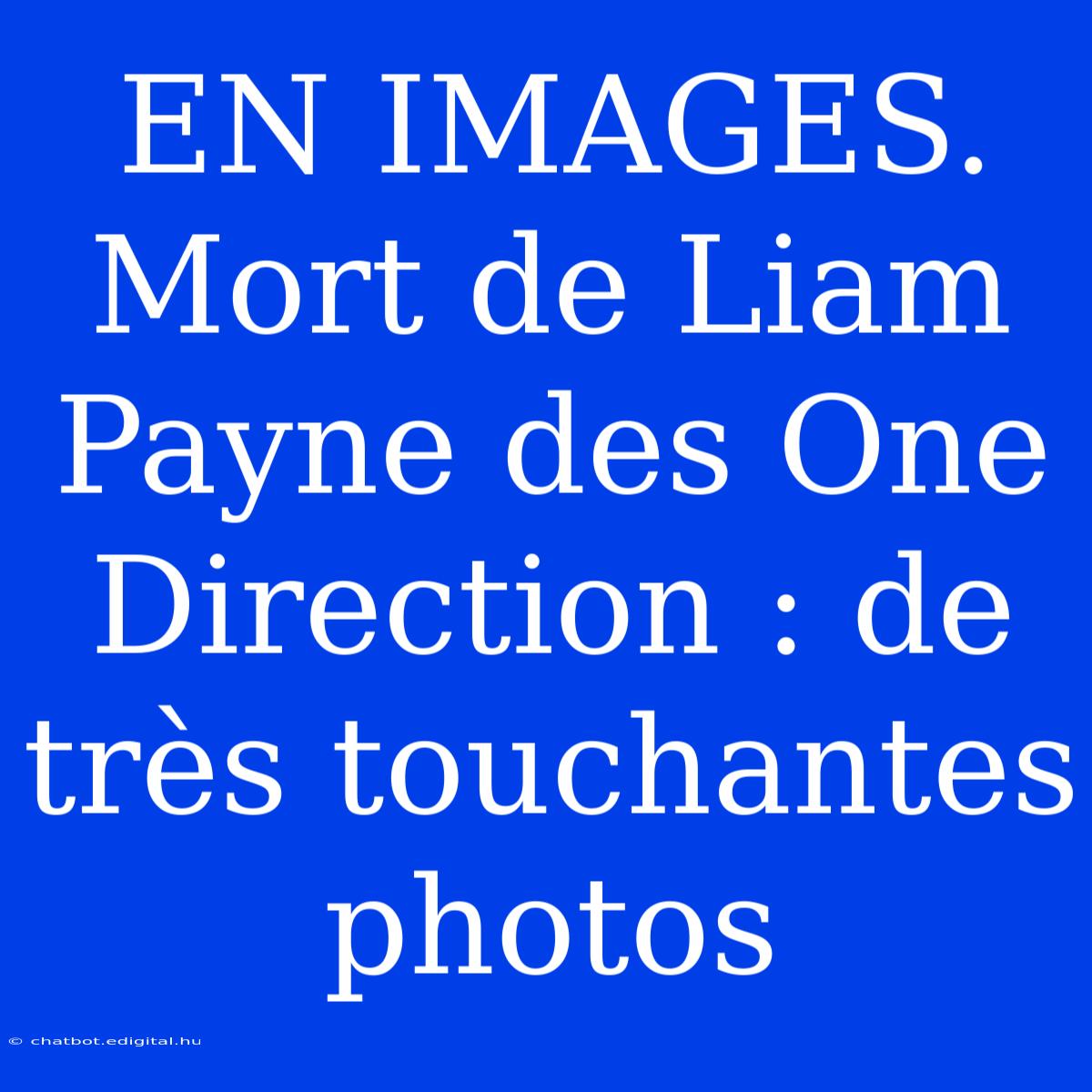 EN IMAGES. Mort De Liam Payne Des One Direction : De Très Touchantes Photos