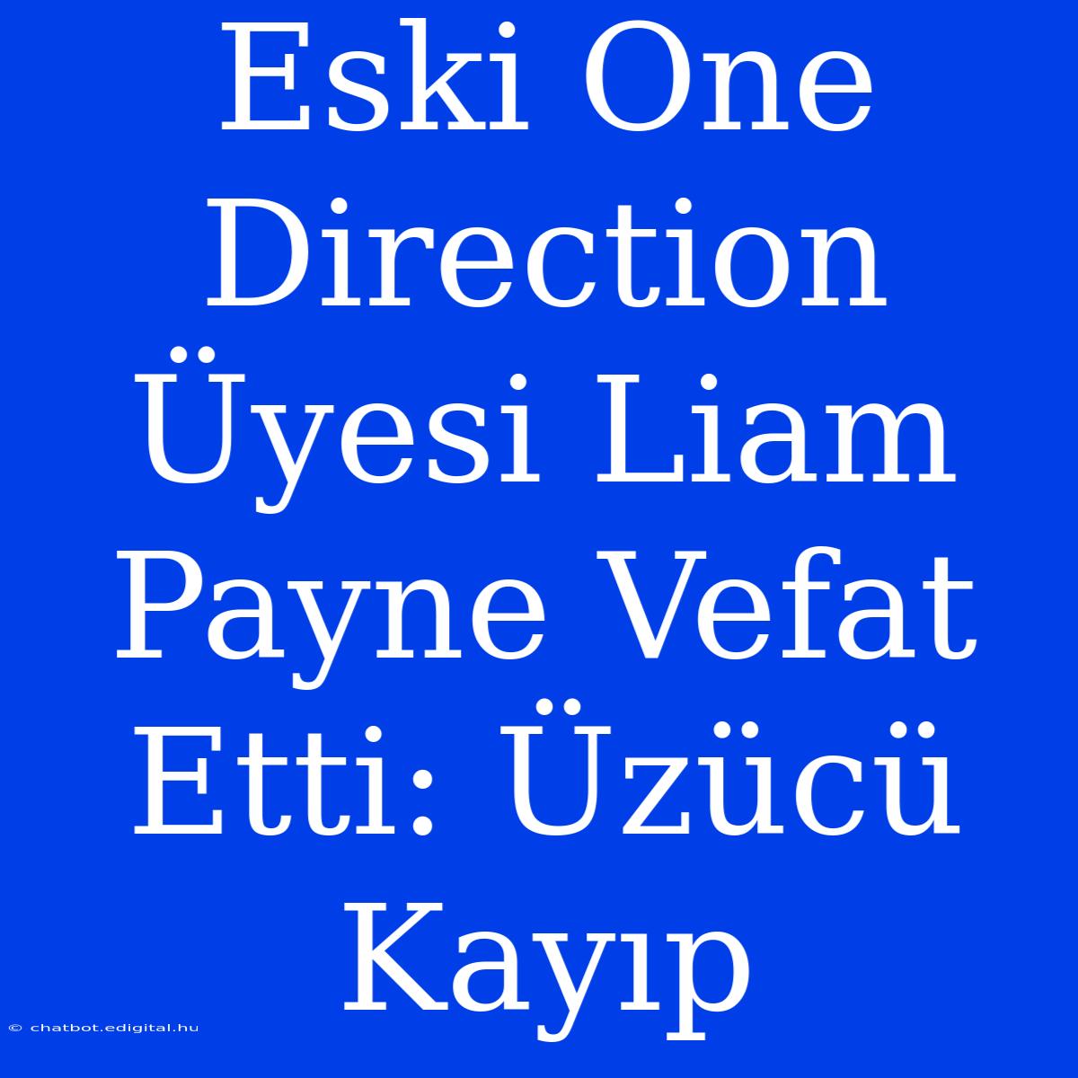 Eski One Direction Üyesi Liam Payne Vefat Etti: Üzücü Kayıp