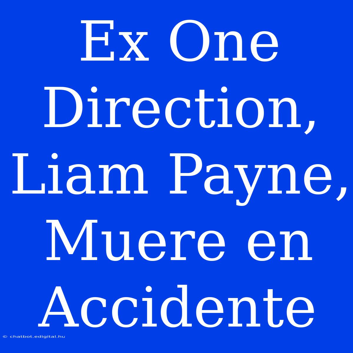 Ex One Direction, Liam Payne, Muere En Accidente