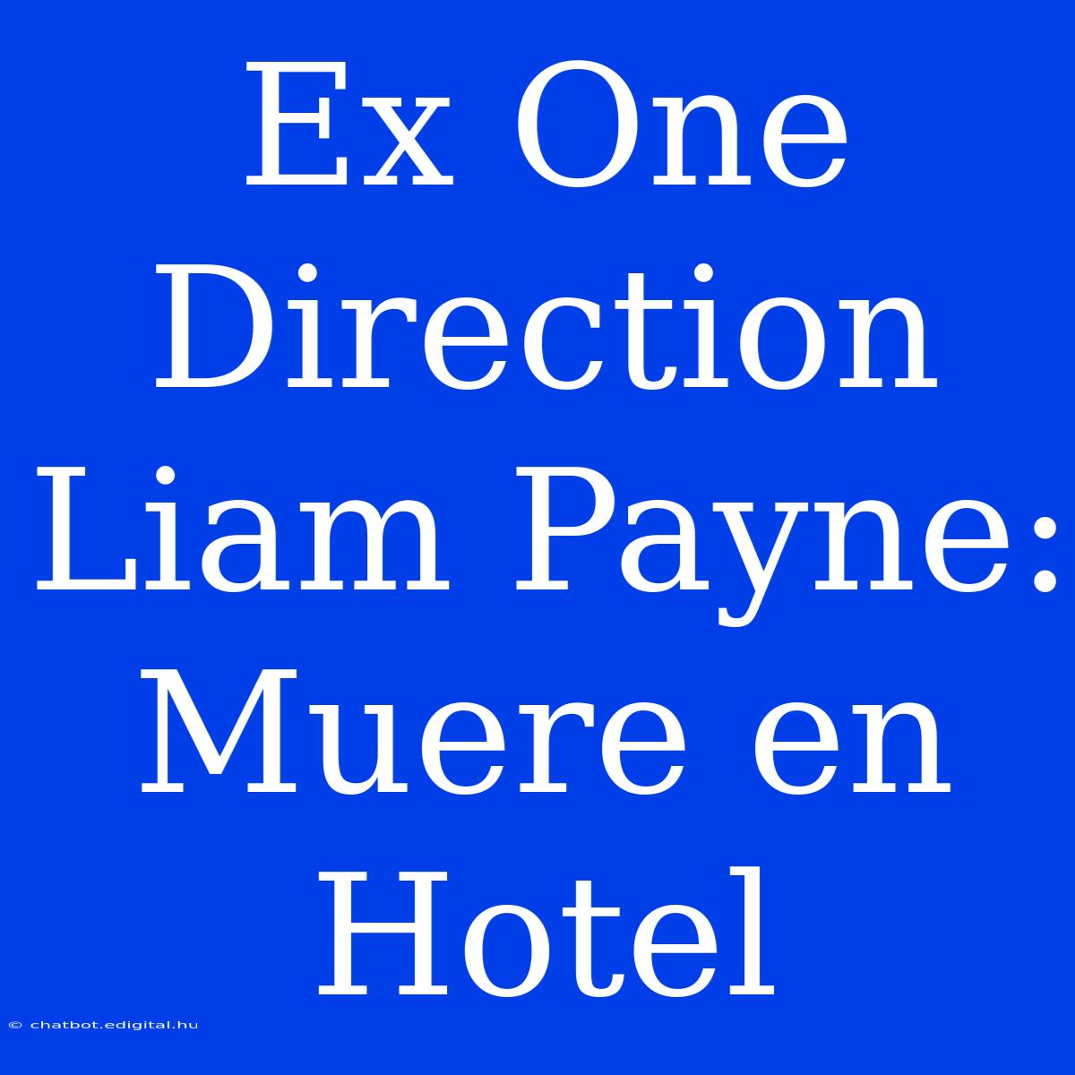 Ex One Direction Liam Payne: Muere En Hotel 