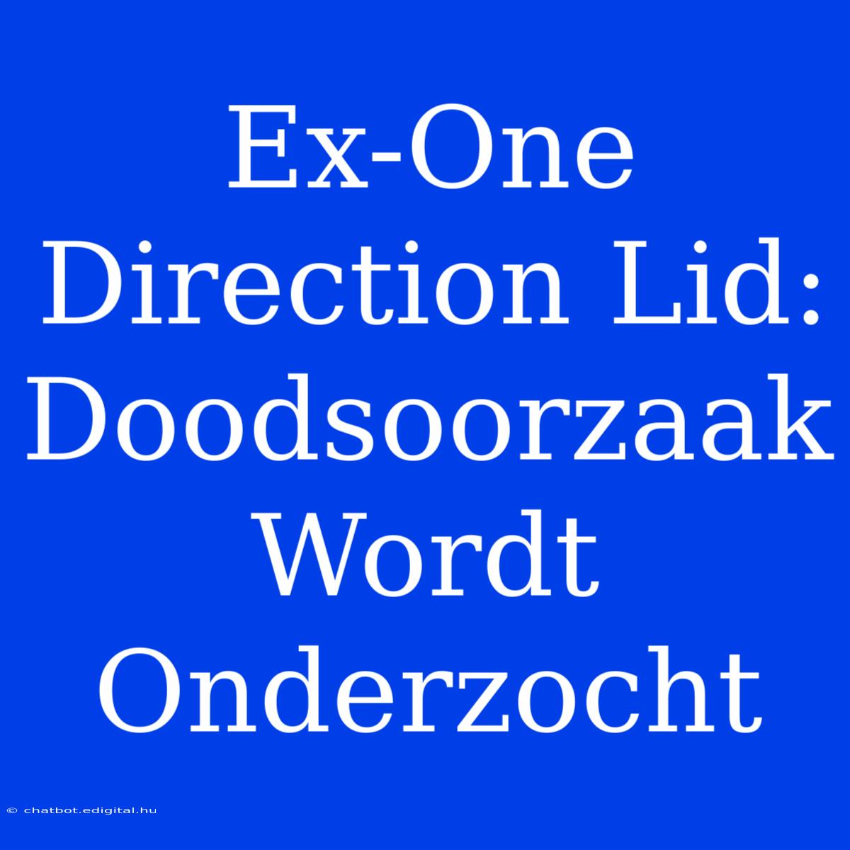 Ex-One Direction Lid: Doodsoorzaak Wordt Onderzocht