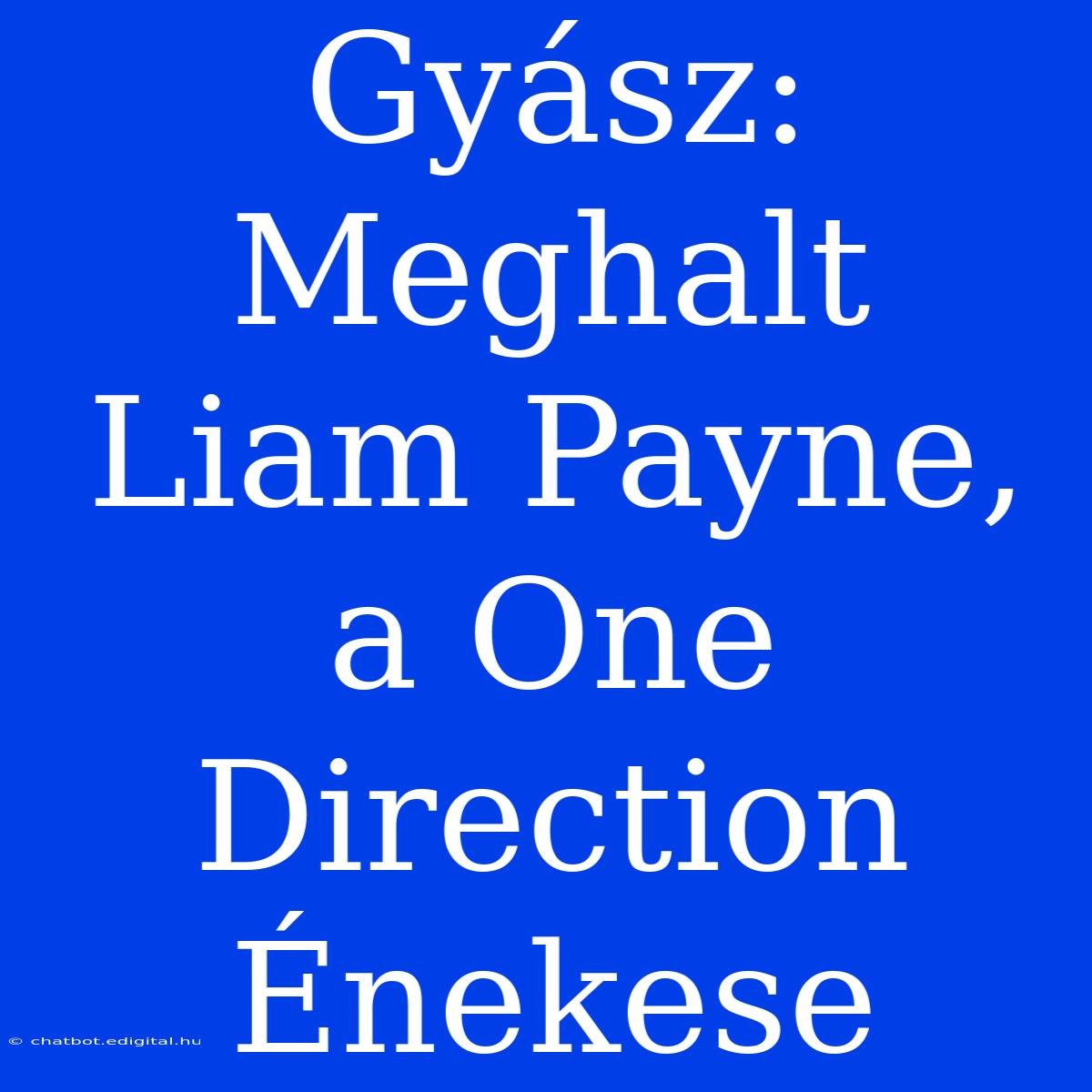 Gyász: Meghalt Liam Payne, A One Direction Énekese