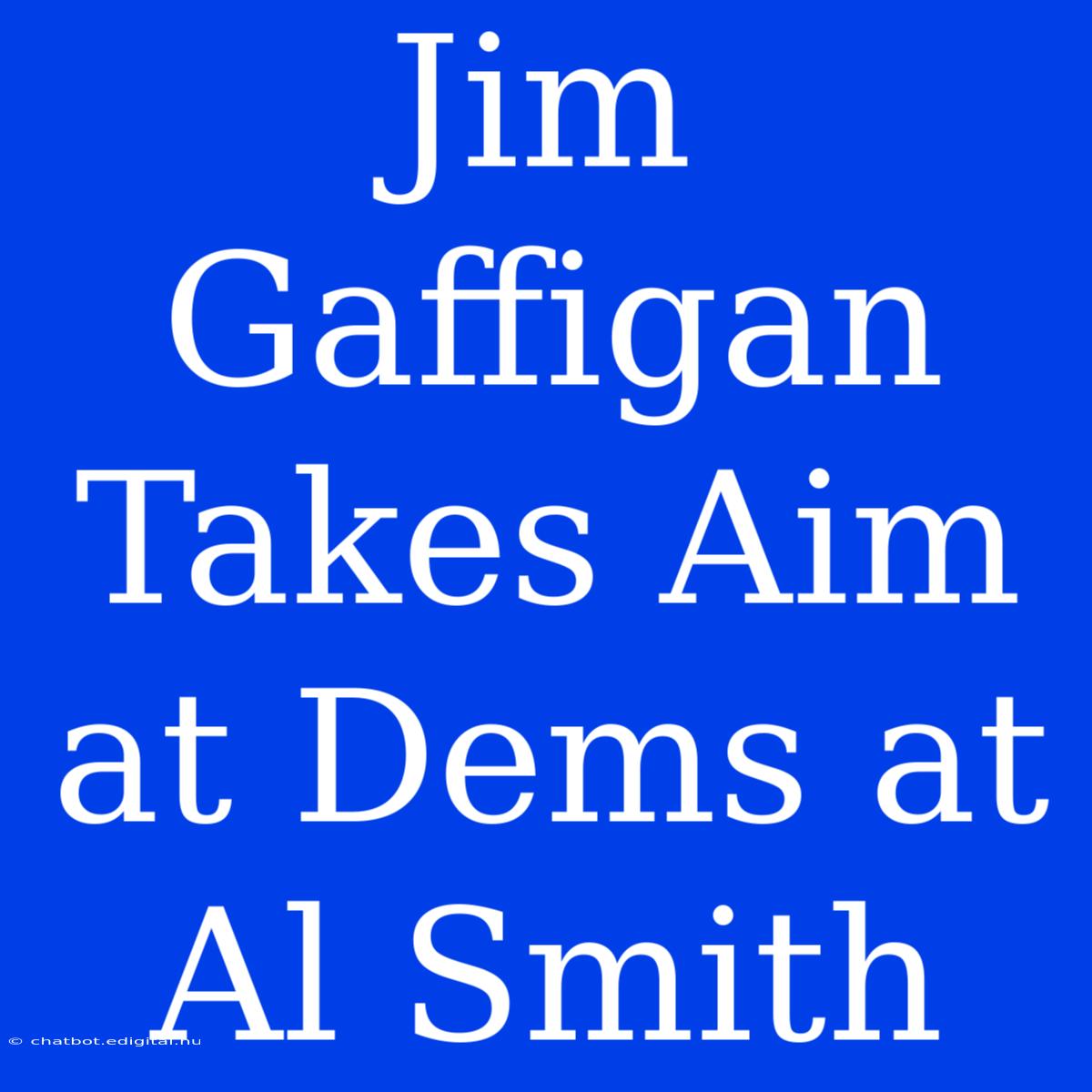 Jim Gaffigan Takes Aim At Dems At Al Smith