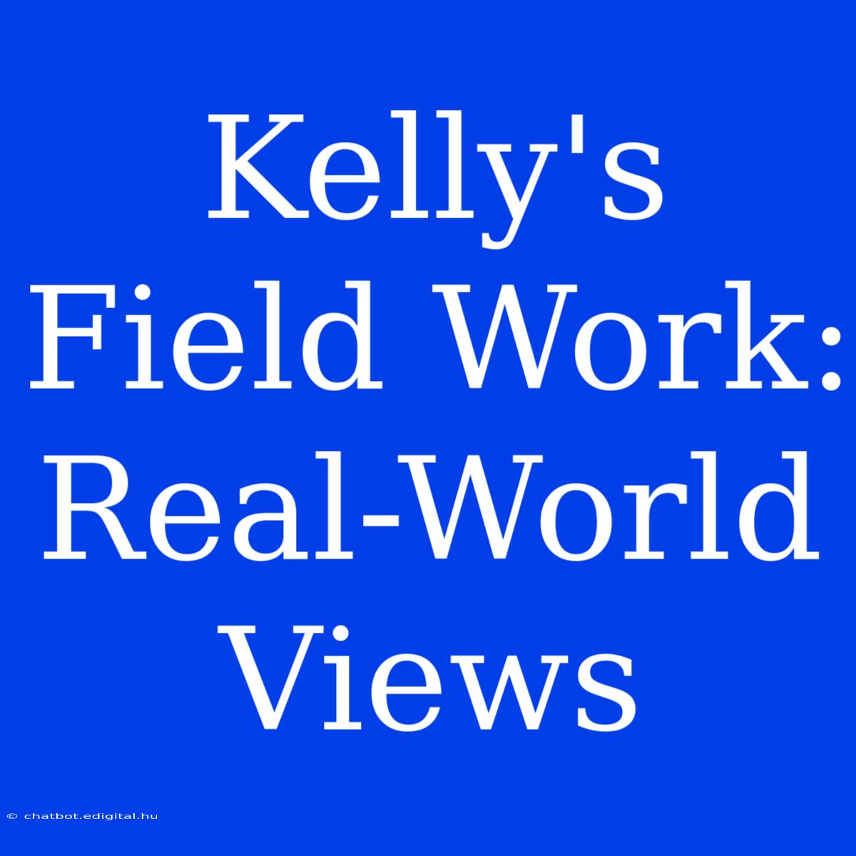 Kelly's Field Work: Real-World Views