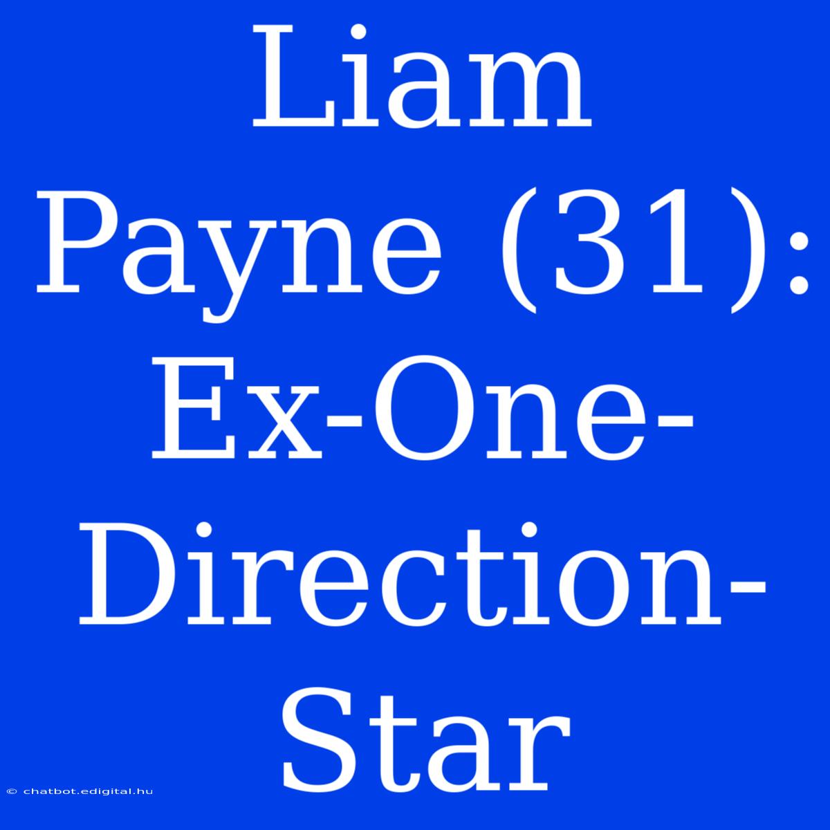 Liam Payne (31): Ex-One-Direction-Star 