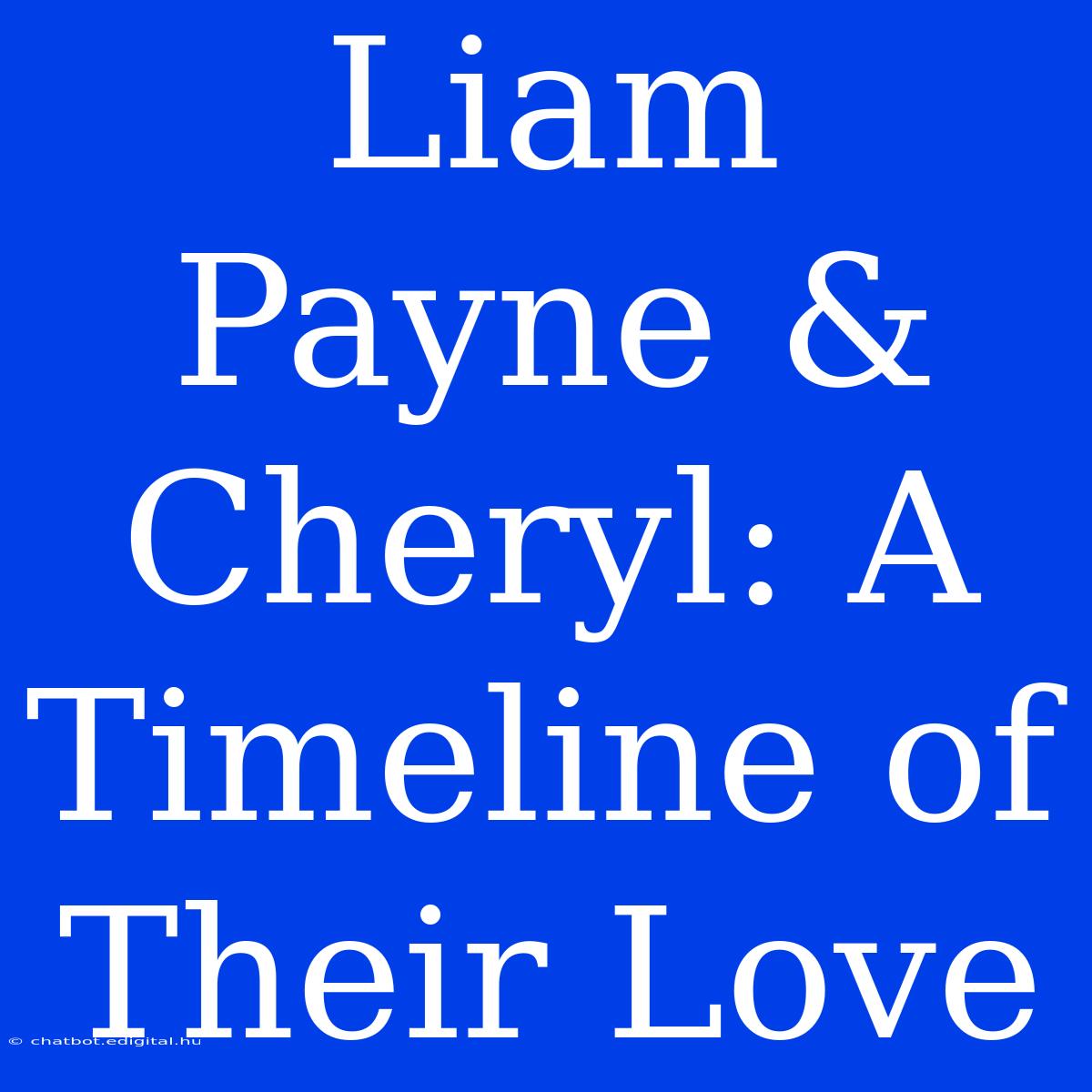 Liam Payne & Cheryl: A Timeline Of Their Love