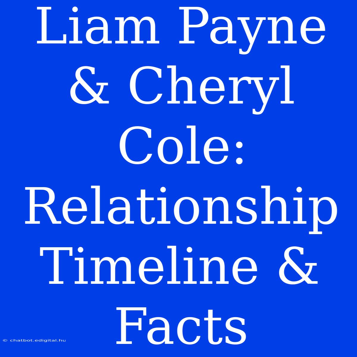 Liam Payne & Cheryl Cole: Relationship Timeline & Facts 