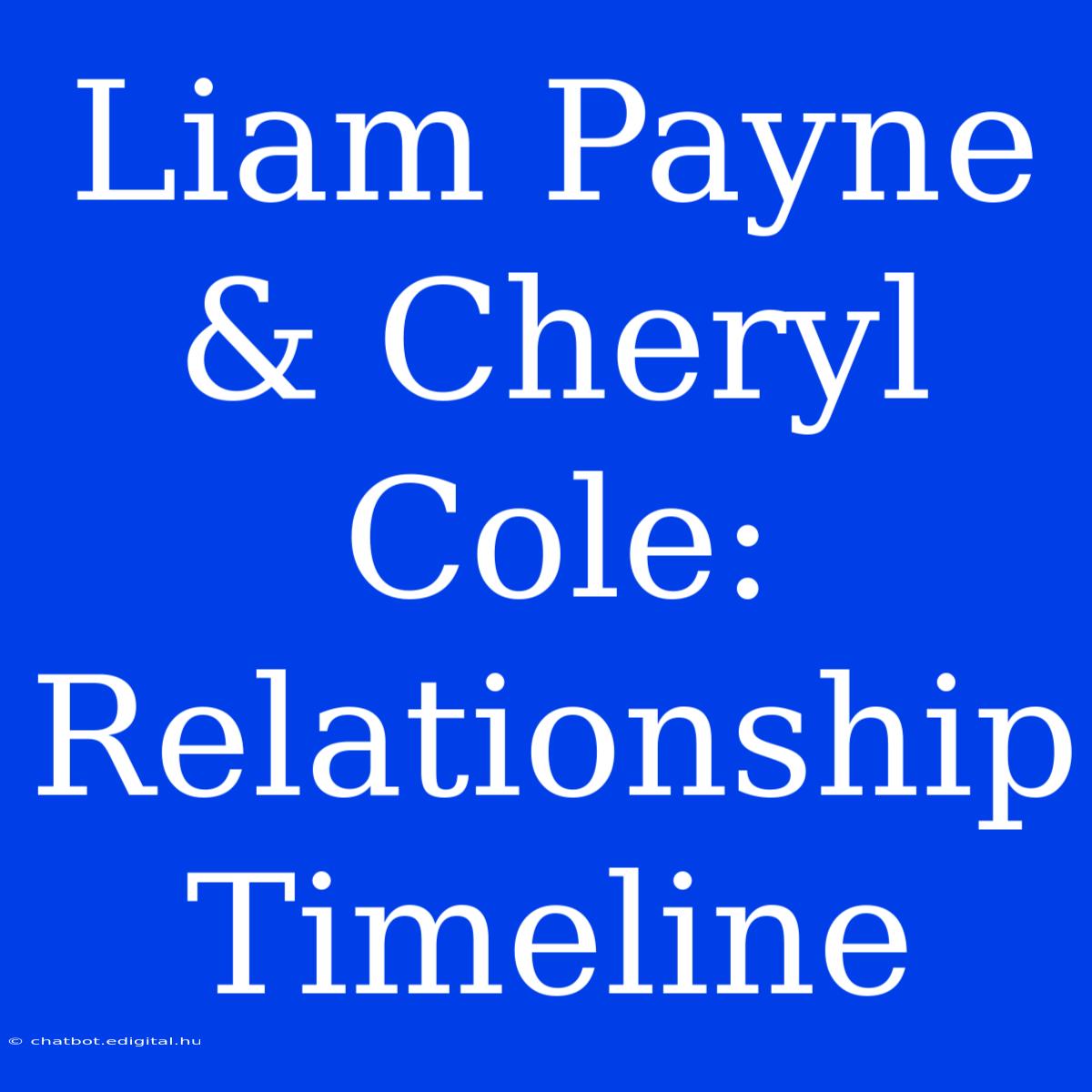 Liam Payne & Cheryl Cole: Relationship Timeline