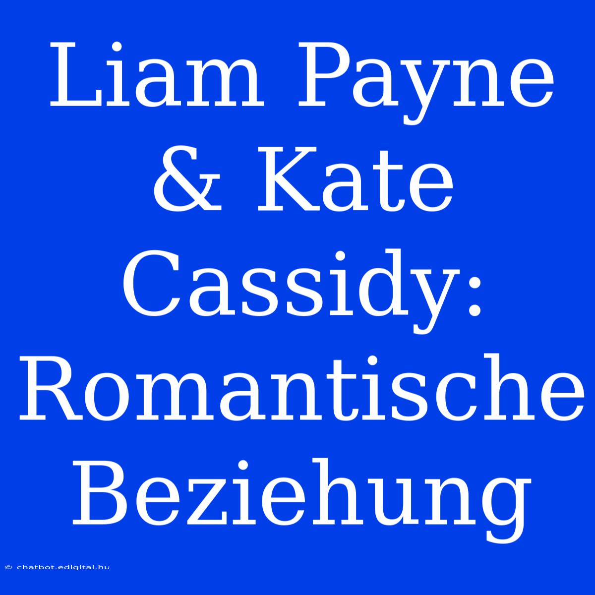 Liam Payne & Kate Cassidy: Romantische Beziehung