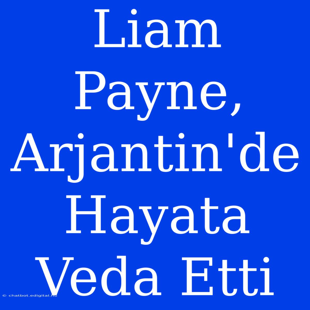 Liam Payne, Arjantin'de Hayata Veda Etti