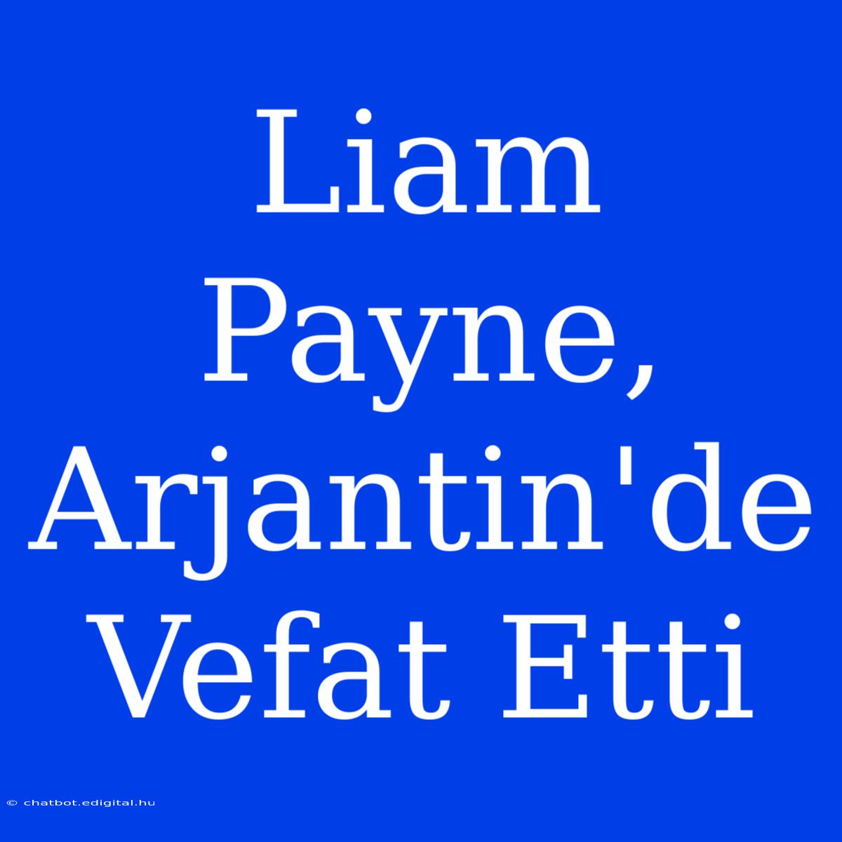 Liam Payne, Arjantin'de Vefat Etti