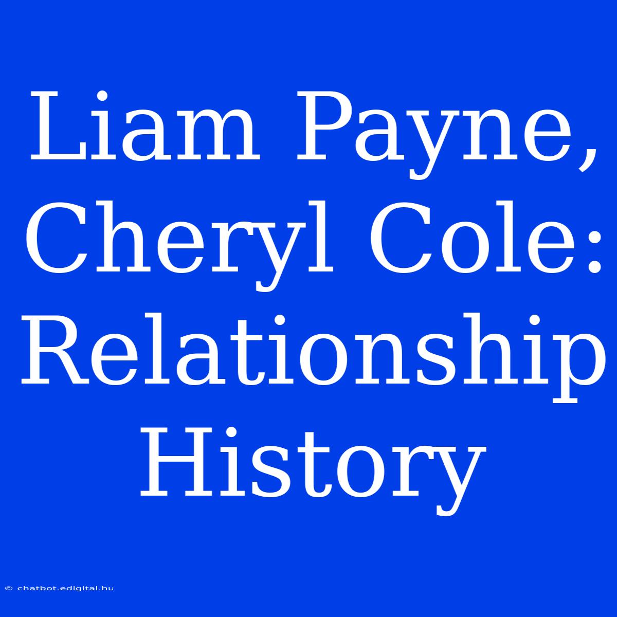 Liam Payne, Cheryl Cole: Relationship History