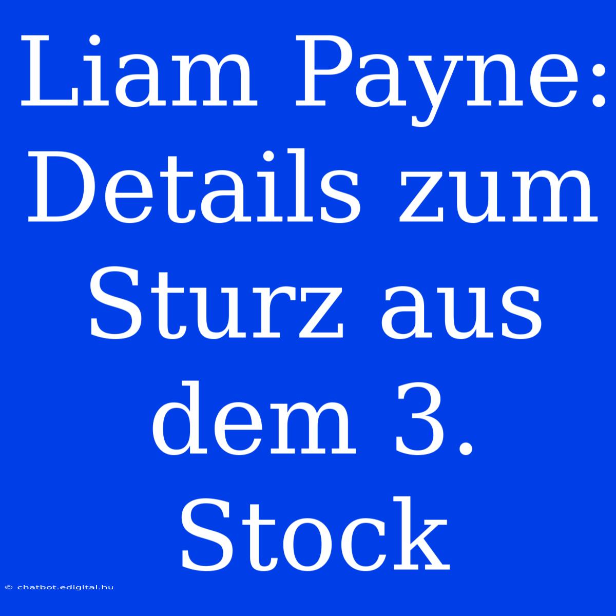 Liam Payne: Details Zum Sturz Aus Dem 3. Stock