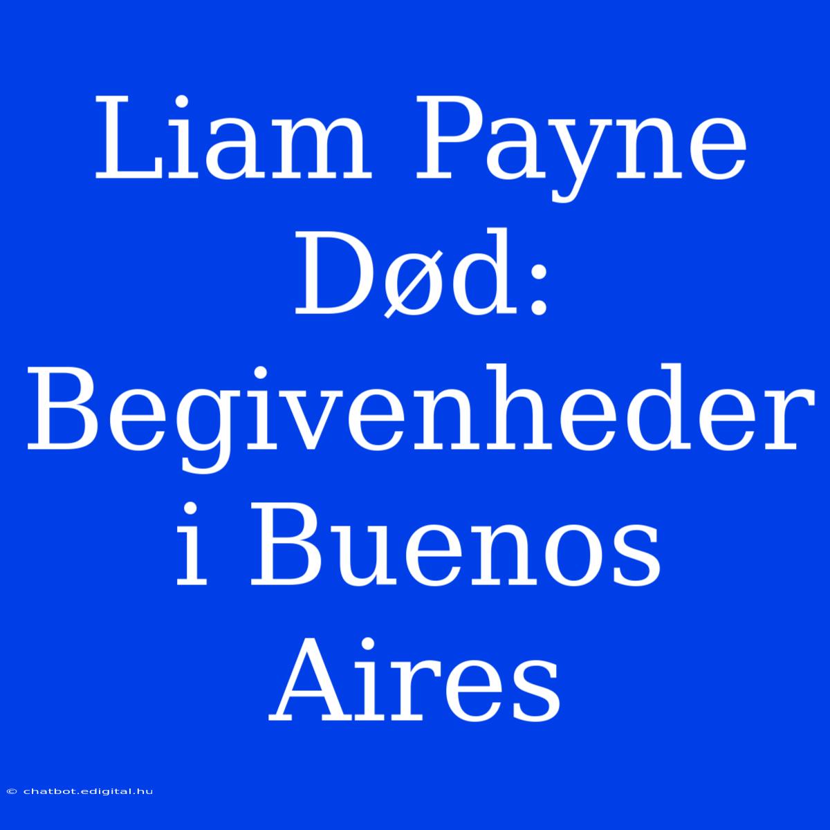 Liam Payne Død: Begivenheder I Buenos Aires