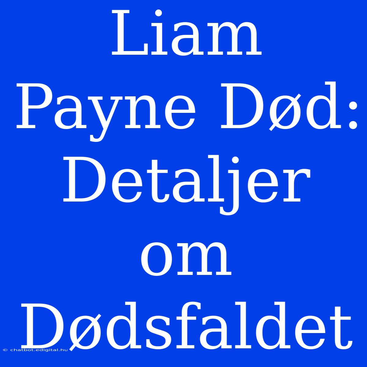 Liam Payne Død: Detaljer Om Dødsfaldet