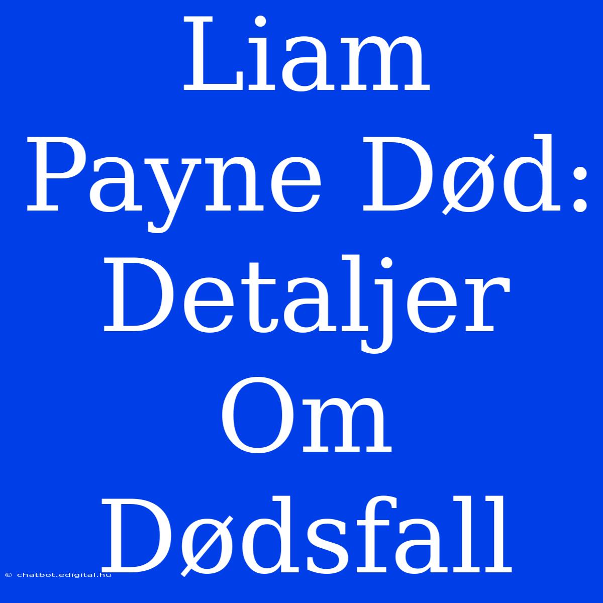 Liam Payne Død: Detaljer Om Dødsfall