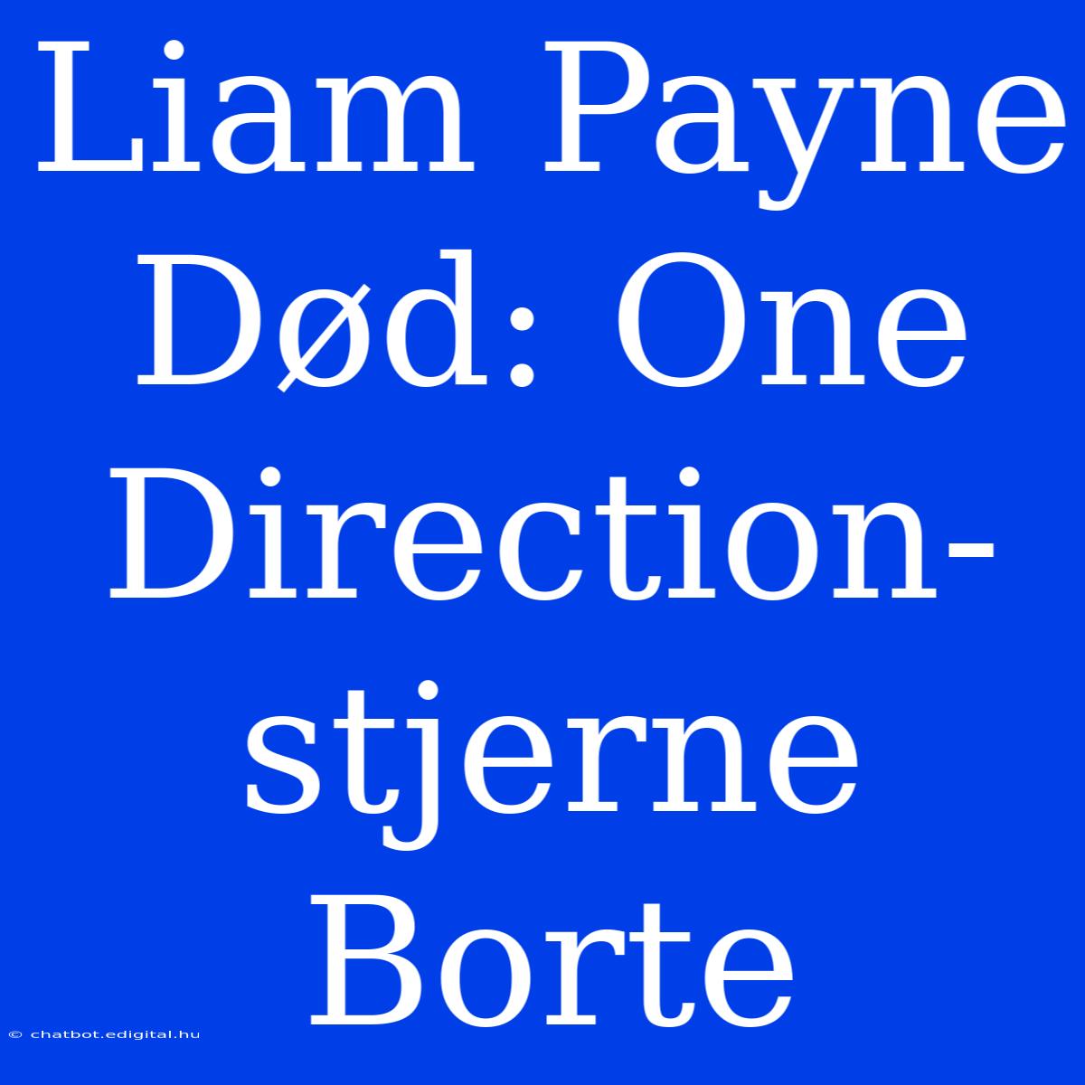 Liam Payne Død: One Direction-stjerne Borte