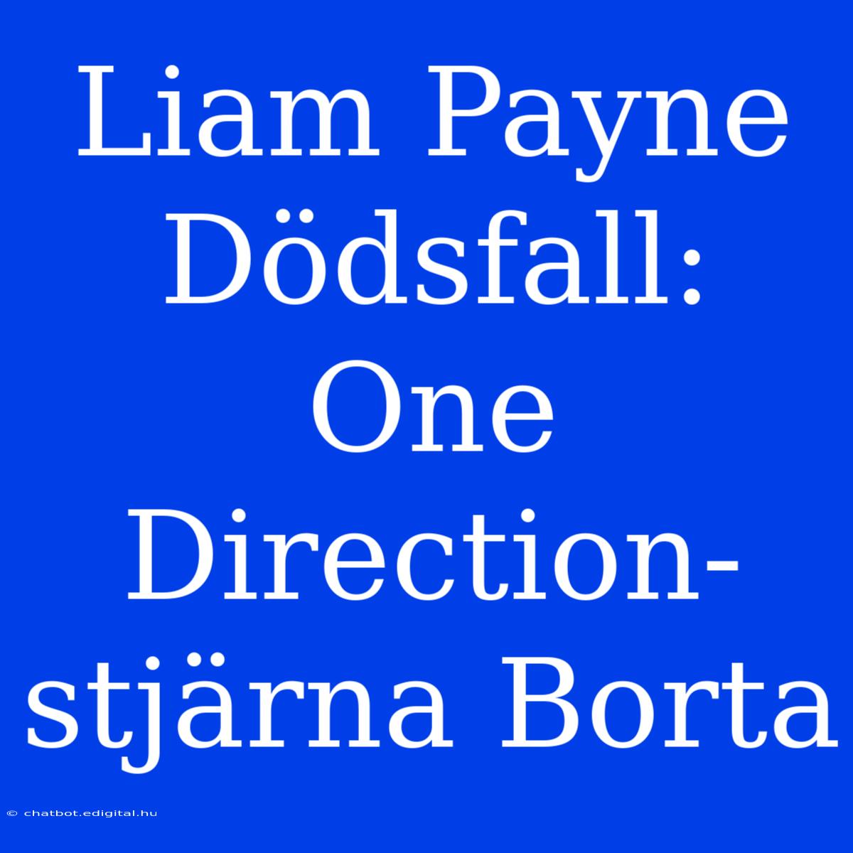 Liam Payne Dödsfall: One Direction-stjärna Borta