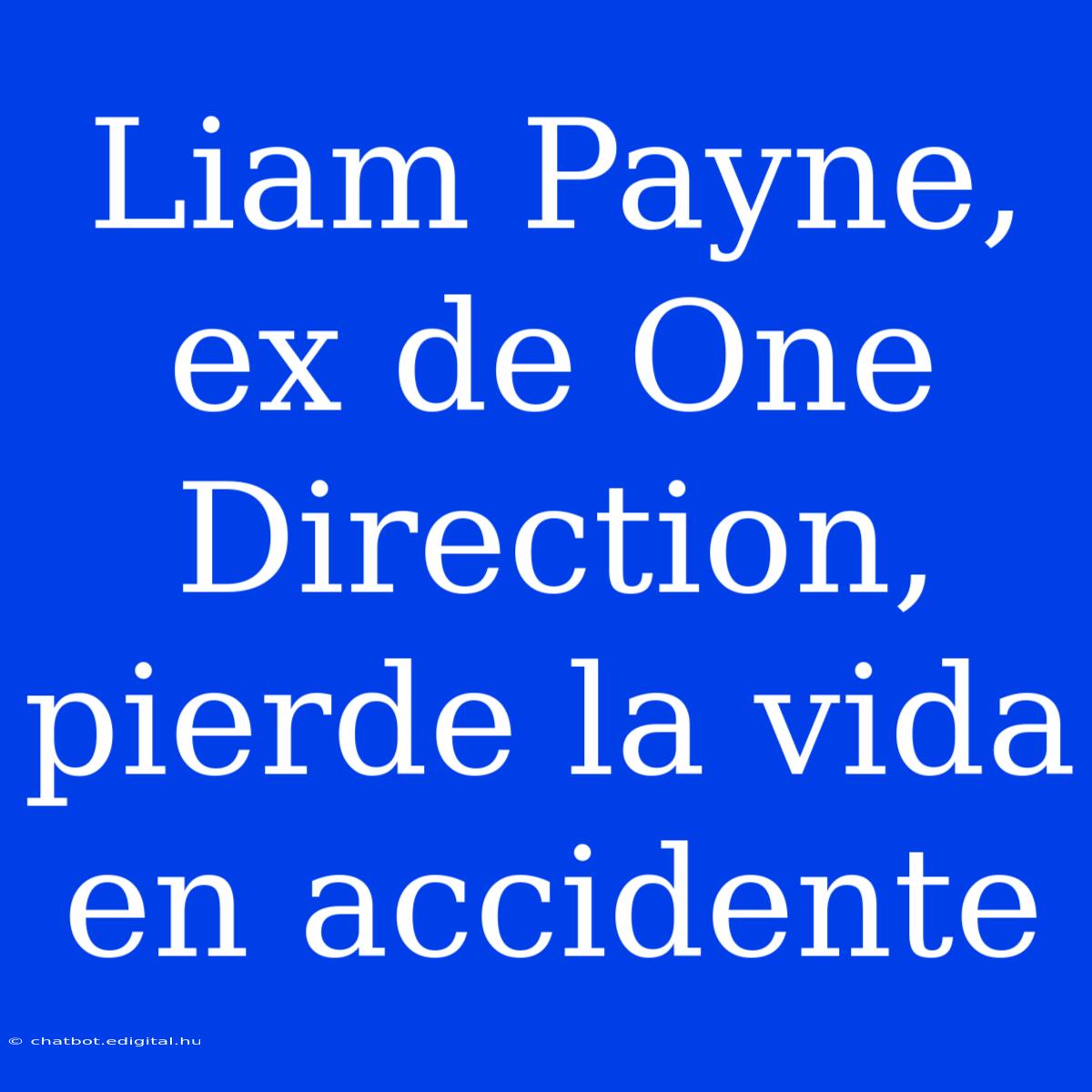 Liam Payne, Ex De One Direction, Pierde La Vida En Accidente