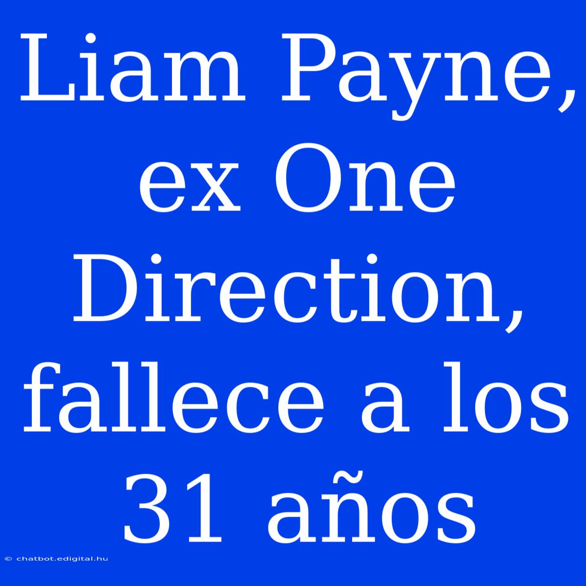 Liam Payne, Ex One Direction, Fallece A Los 31 Años