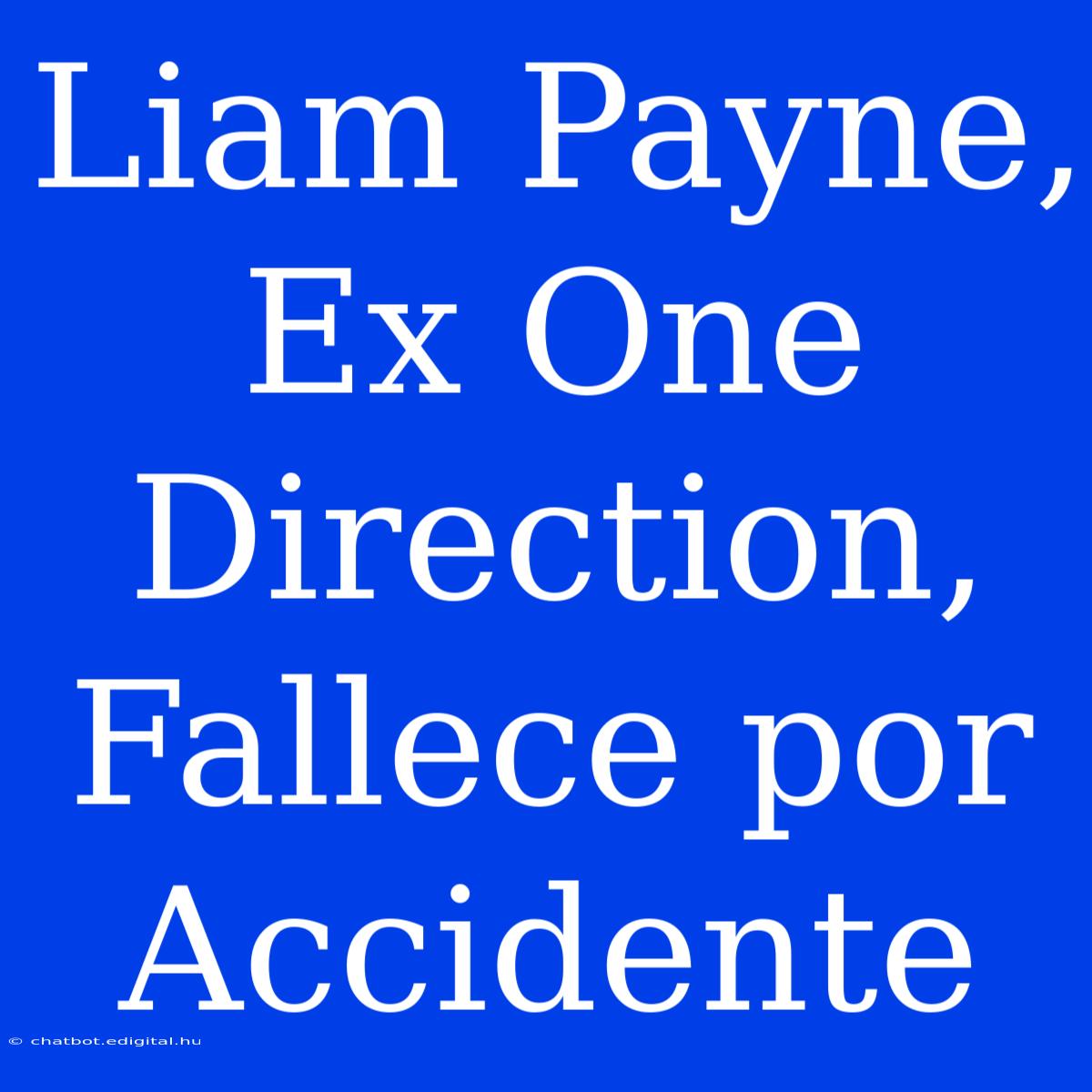 Liam Payne, Ex One Direction, Fallece Por Accidente 