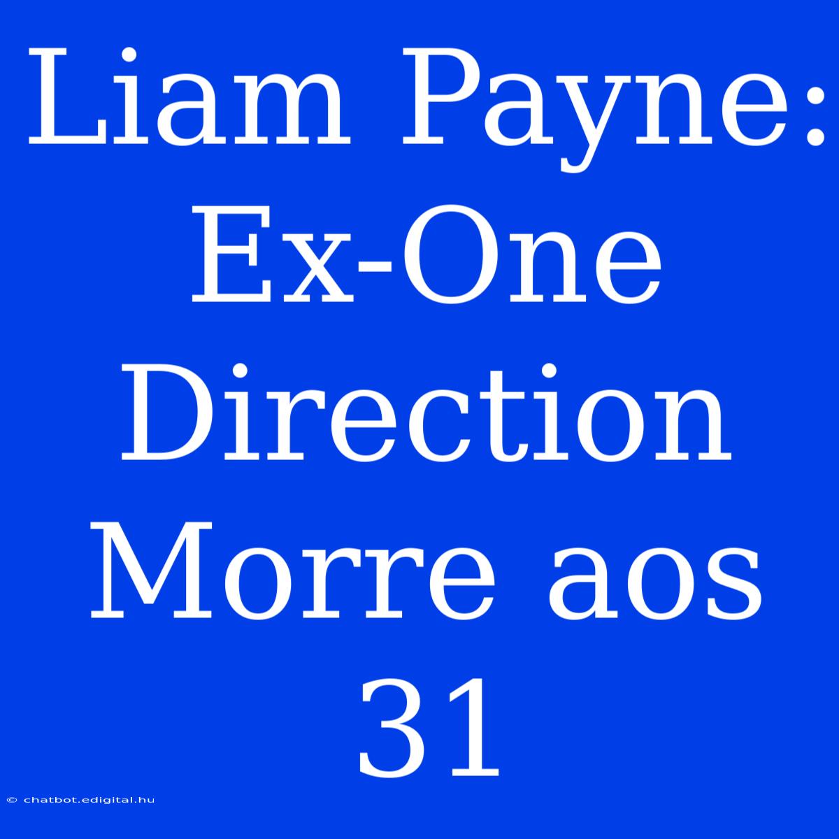 Liam Payne: Ex-One Direction Morre Aos 31