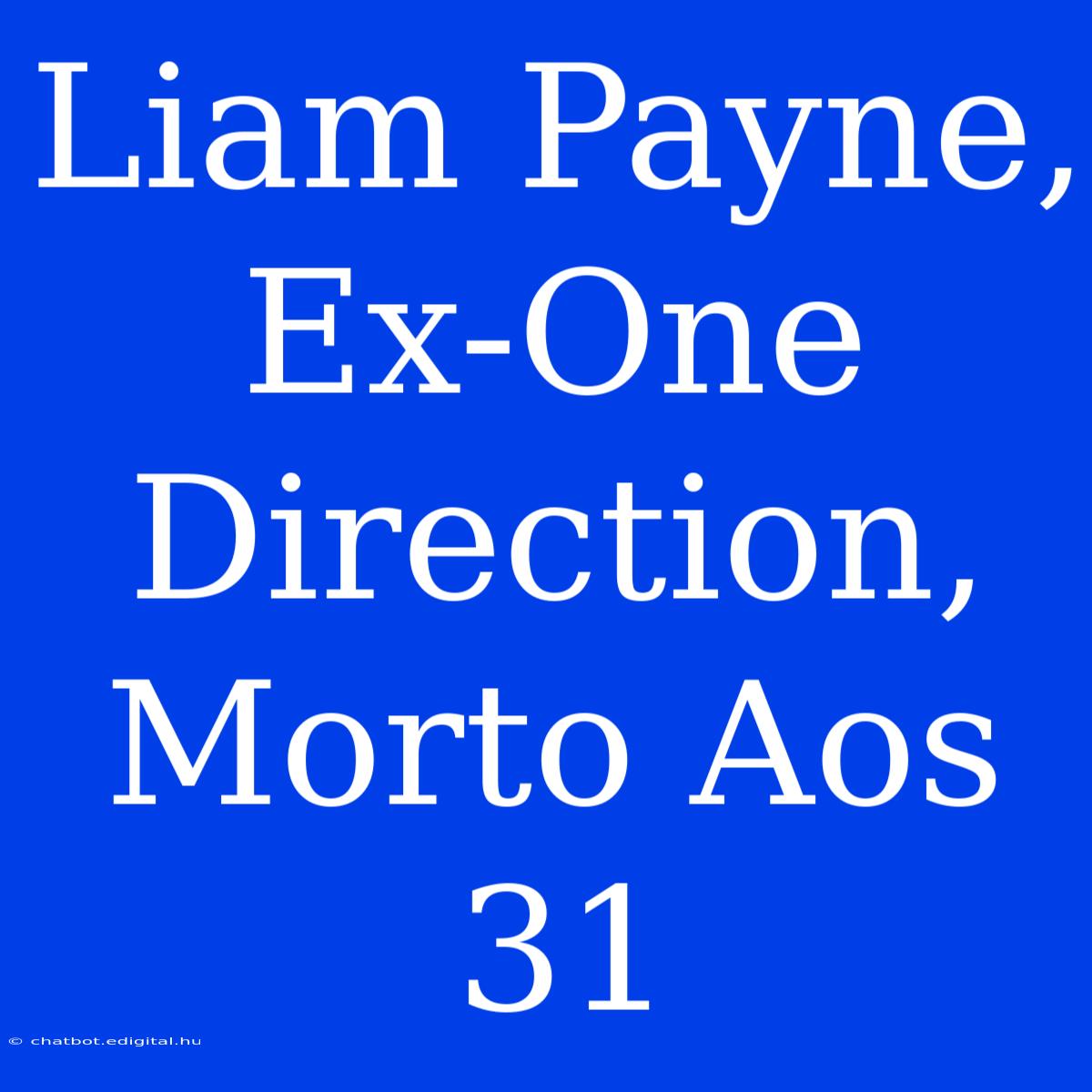 Liam Payne, Ex-One Direction, Morto Aos 31