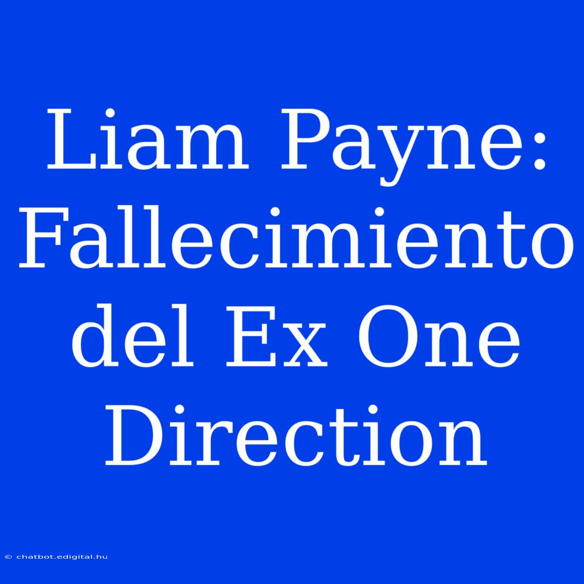 Liam Payne: Fallecimiento Del Ex One Direction