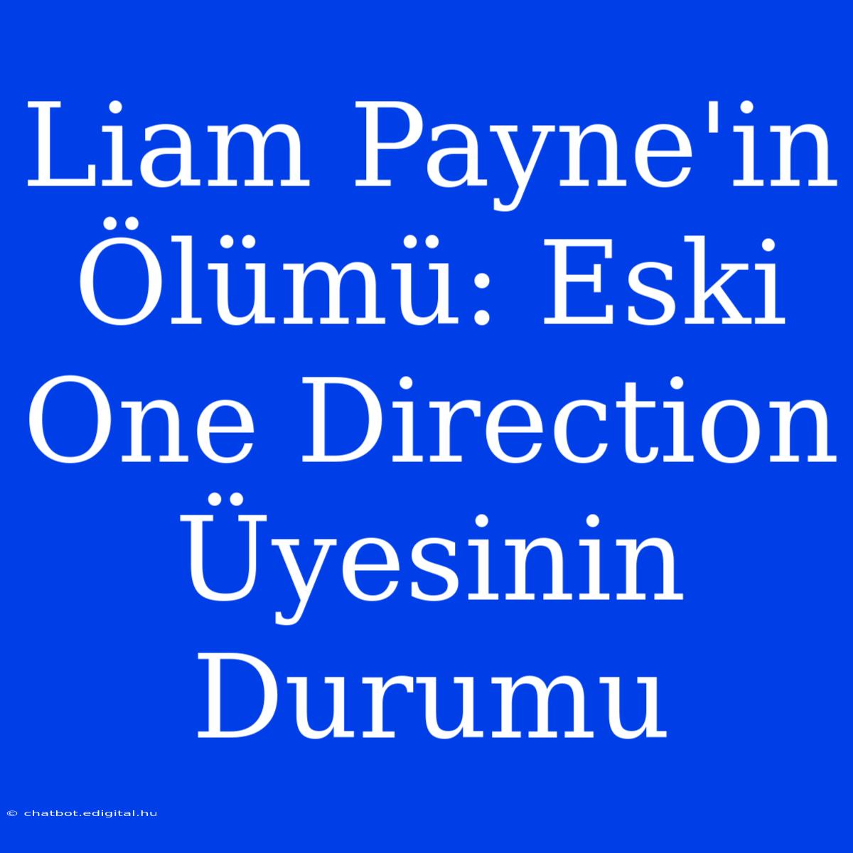 Liam Payne'in Ölümü: Eski One Direction Üyesinin Durumu