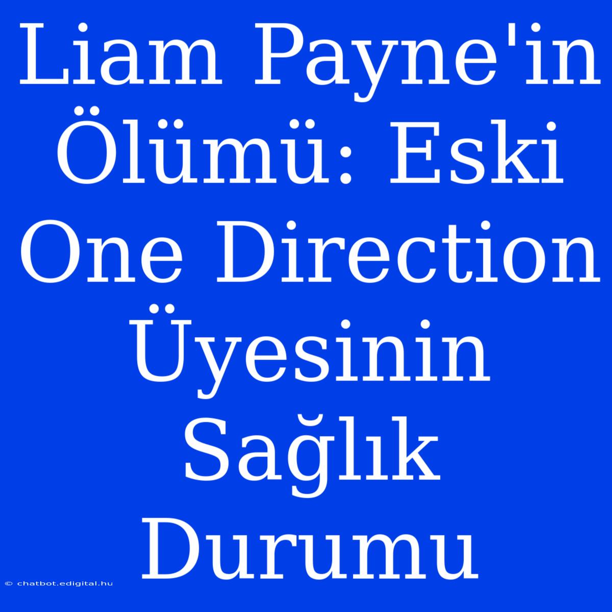 Liam Payne'in Ölümü: Eski One Direction Üyesinin Sağlık Durumu