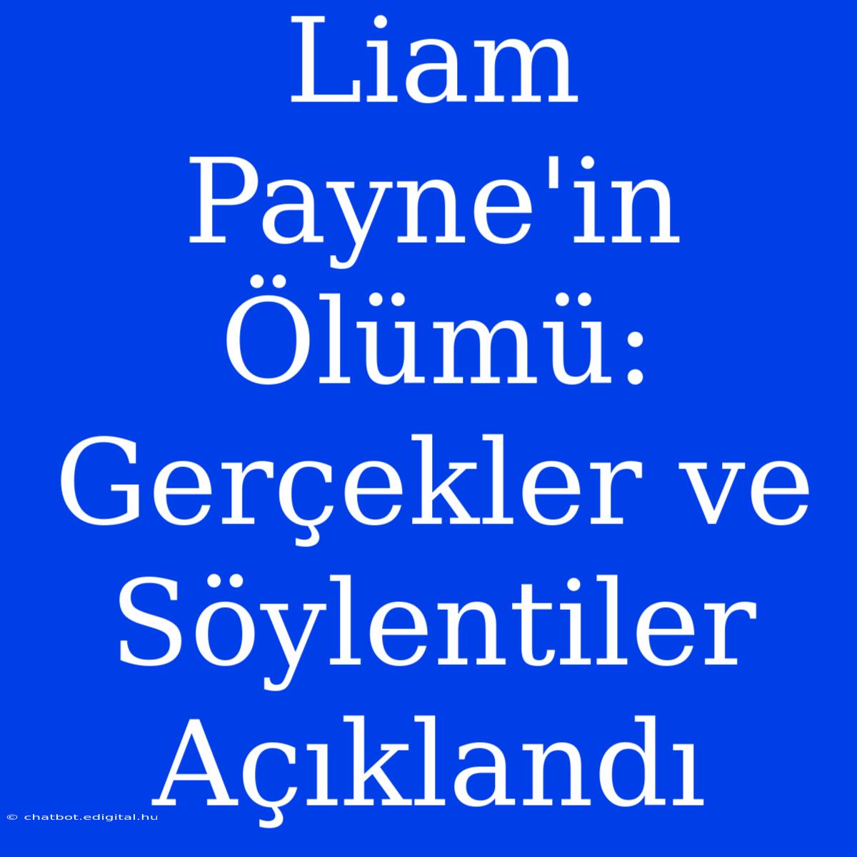 Liam Payne'in Ölümü: Gerçekler Ve Söylentiler Açıklandı