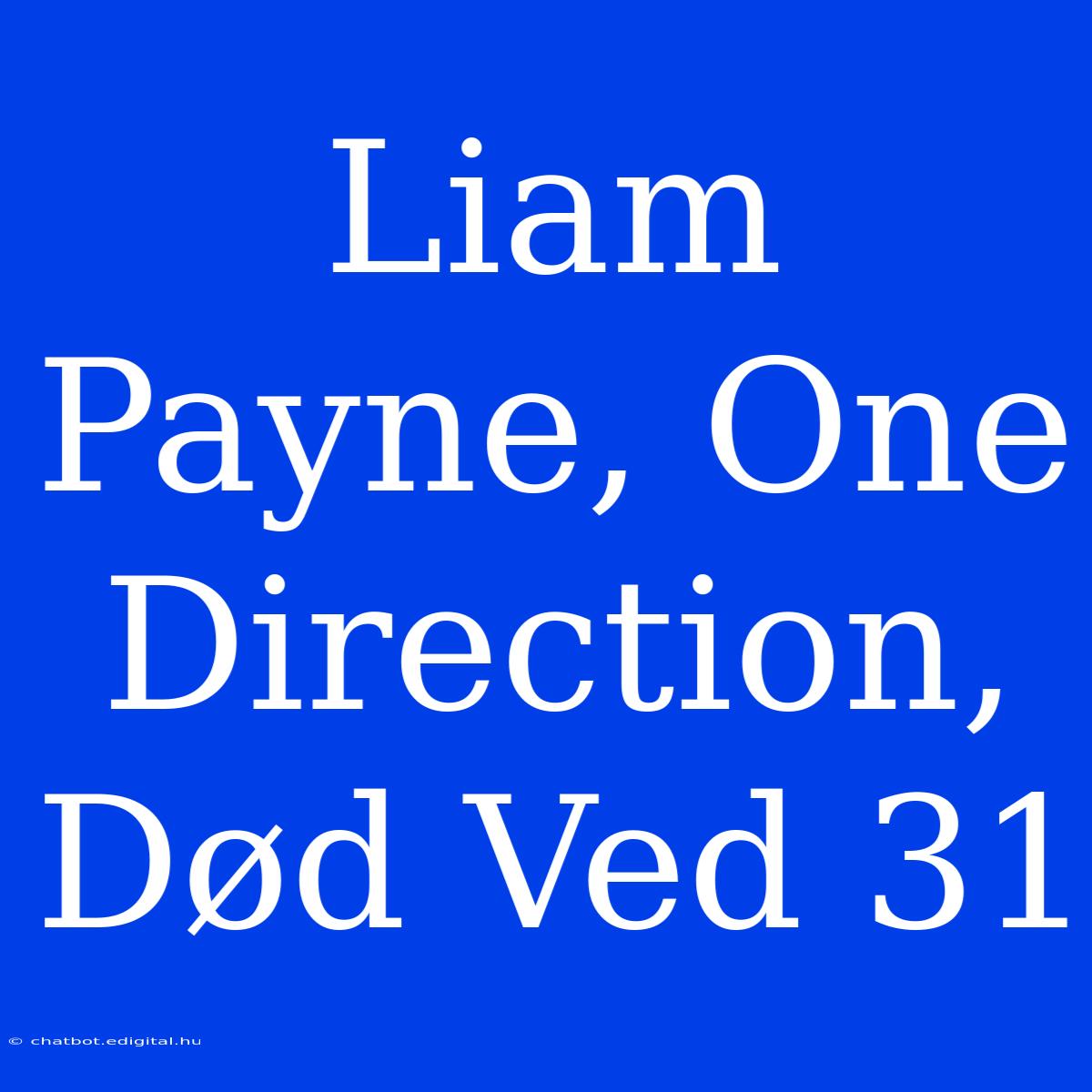 Liam Payne, One Direction, Død Ved 31