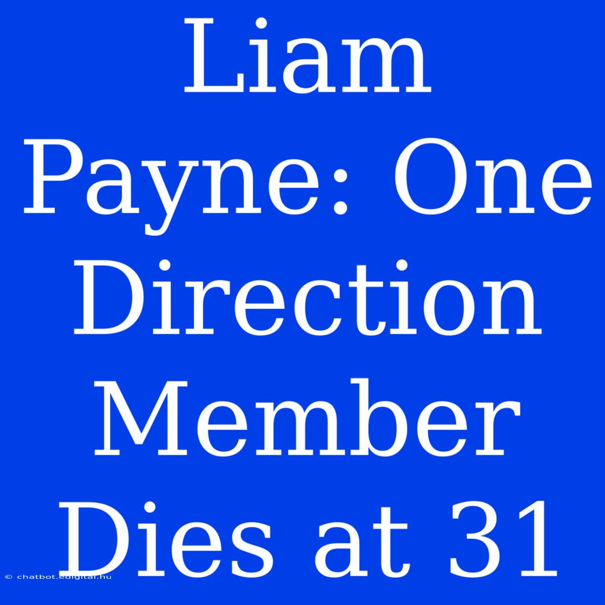 Liam Payne: One Direction Member Dies At 31