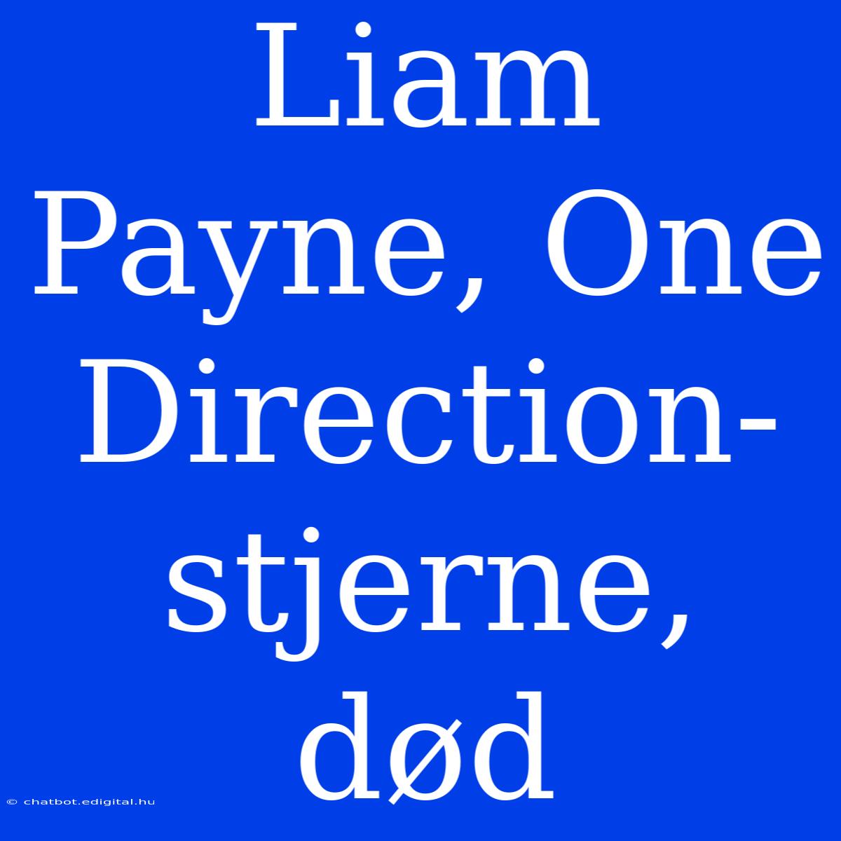 Liam Payne, One Direction-stjerne, Død