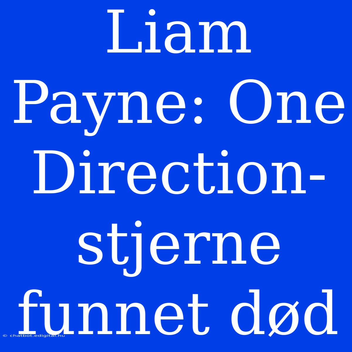 Liam Payne: One Direction-stjerne Funnet Død